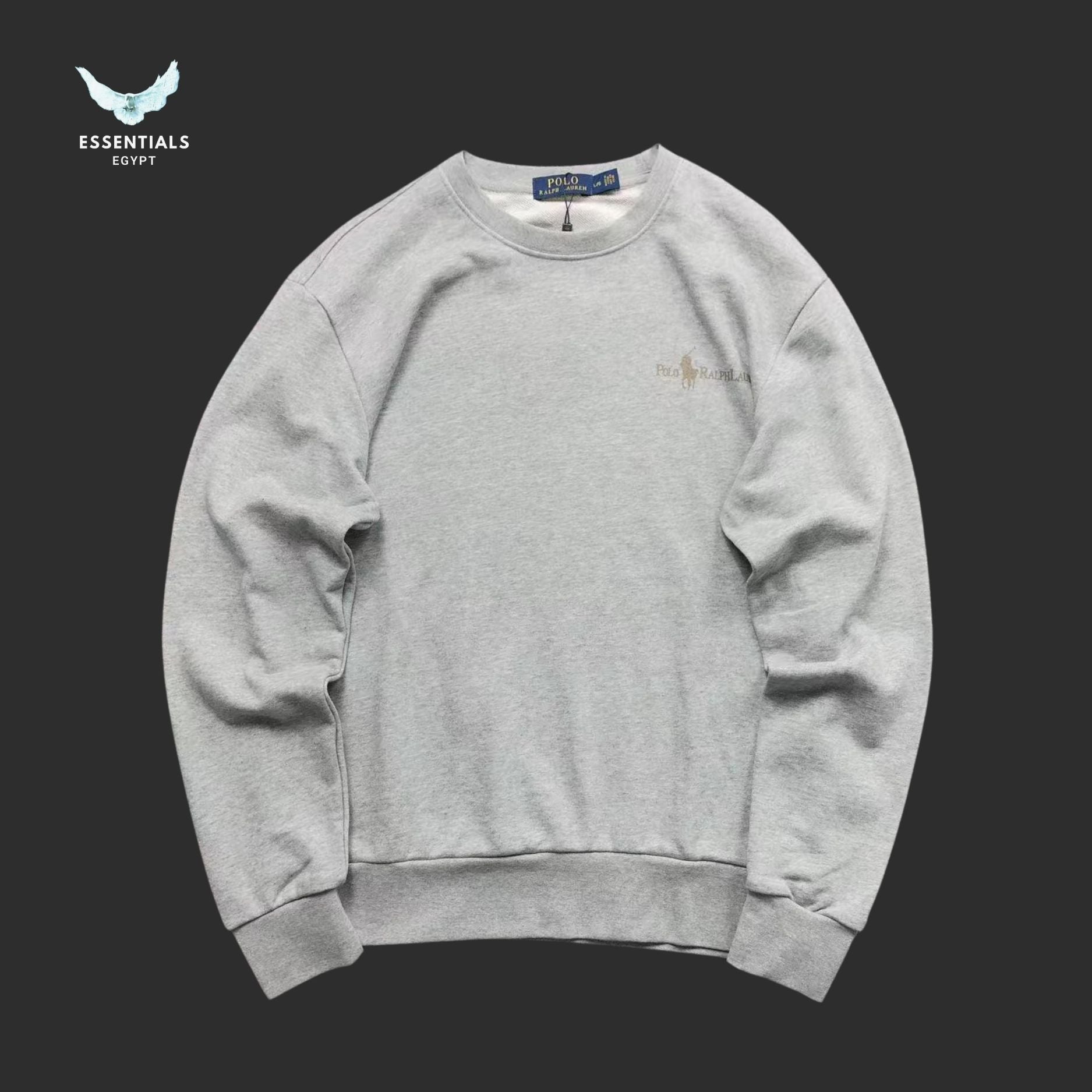 Ralph Lauren Sweatshirt – Embroidered Signature - ESSENTIALS EGYPT