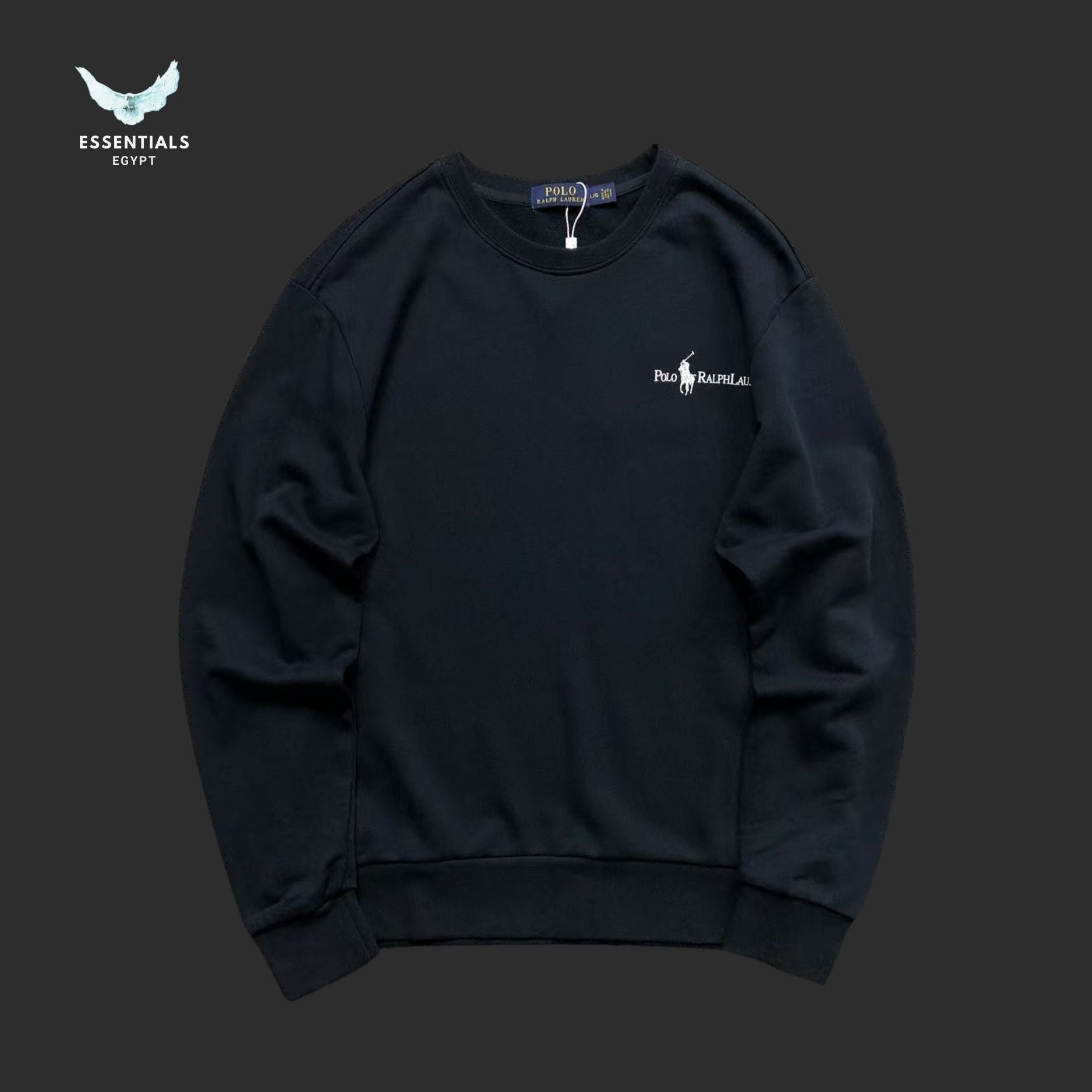 Ralph Lauren Sweatshirt – Embroidered Signature - ESSENTIALS EGYPT