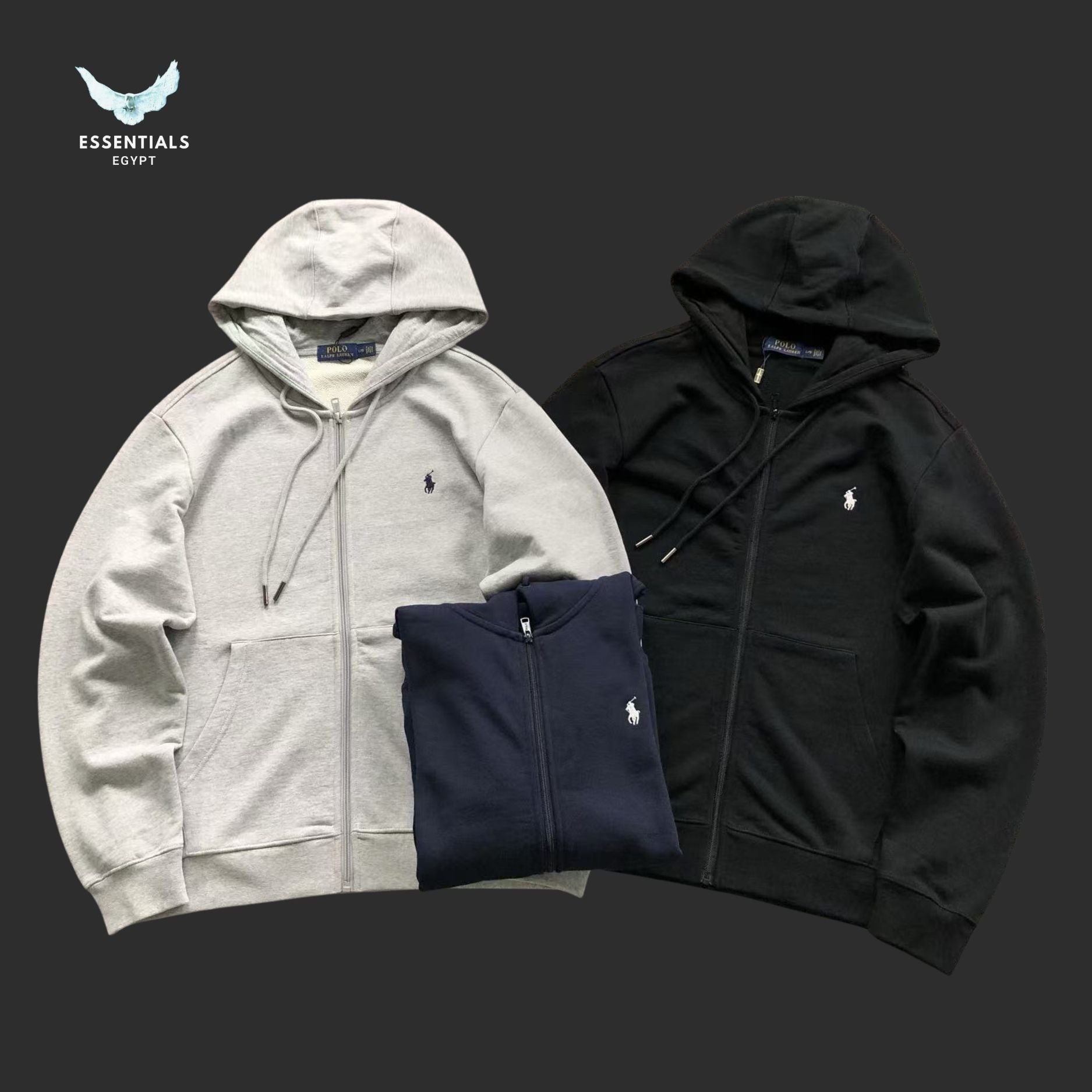 Ralph Lauren Zip Hoodie – Essential Logo