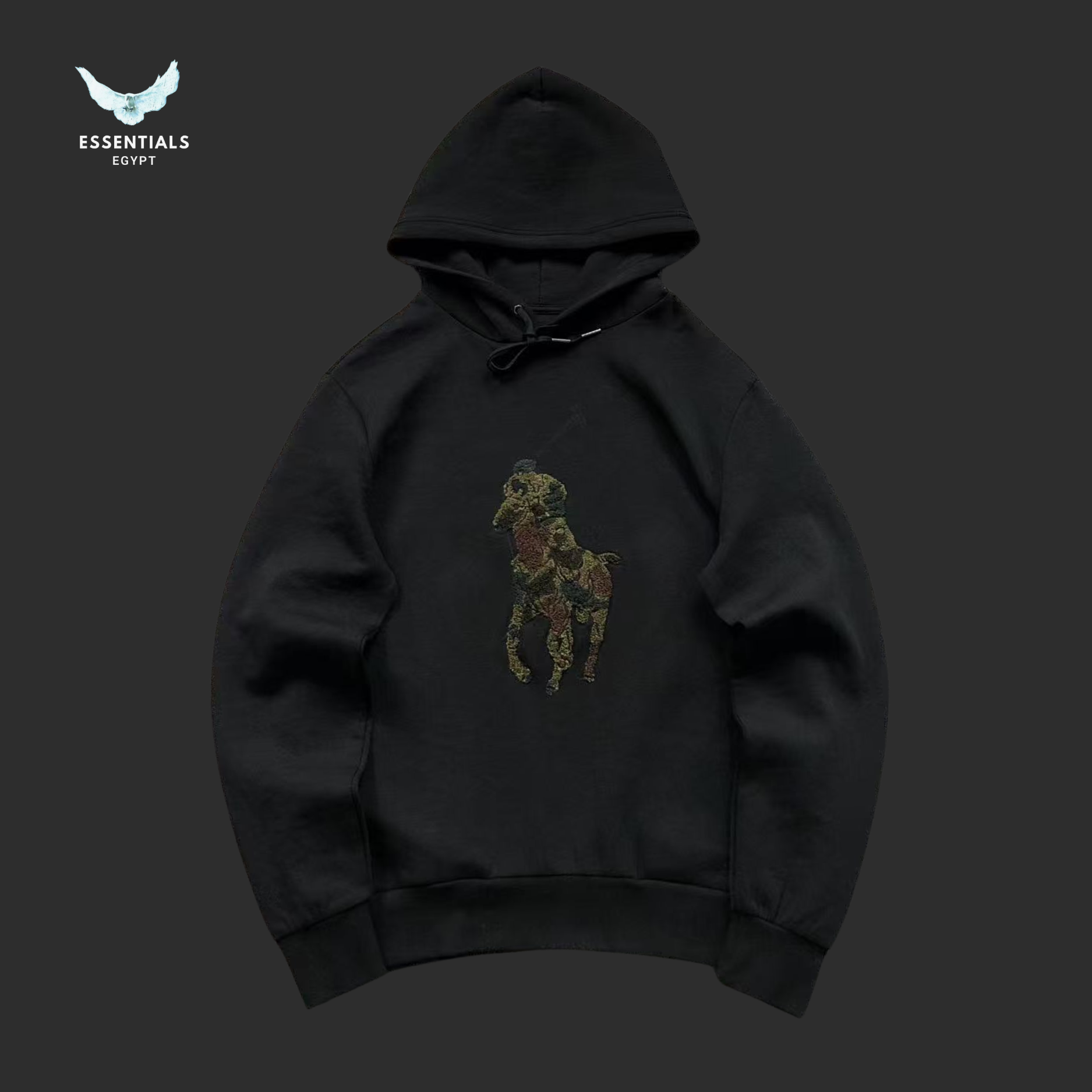 Ralph Lauren Hoodie – Camo Pony Graphic