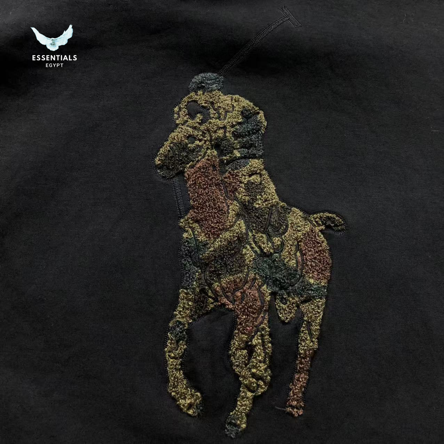 Ralph Lauren Hoodie – Camo Pony Graphic