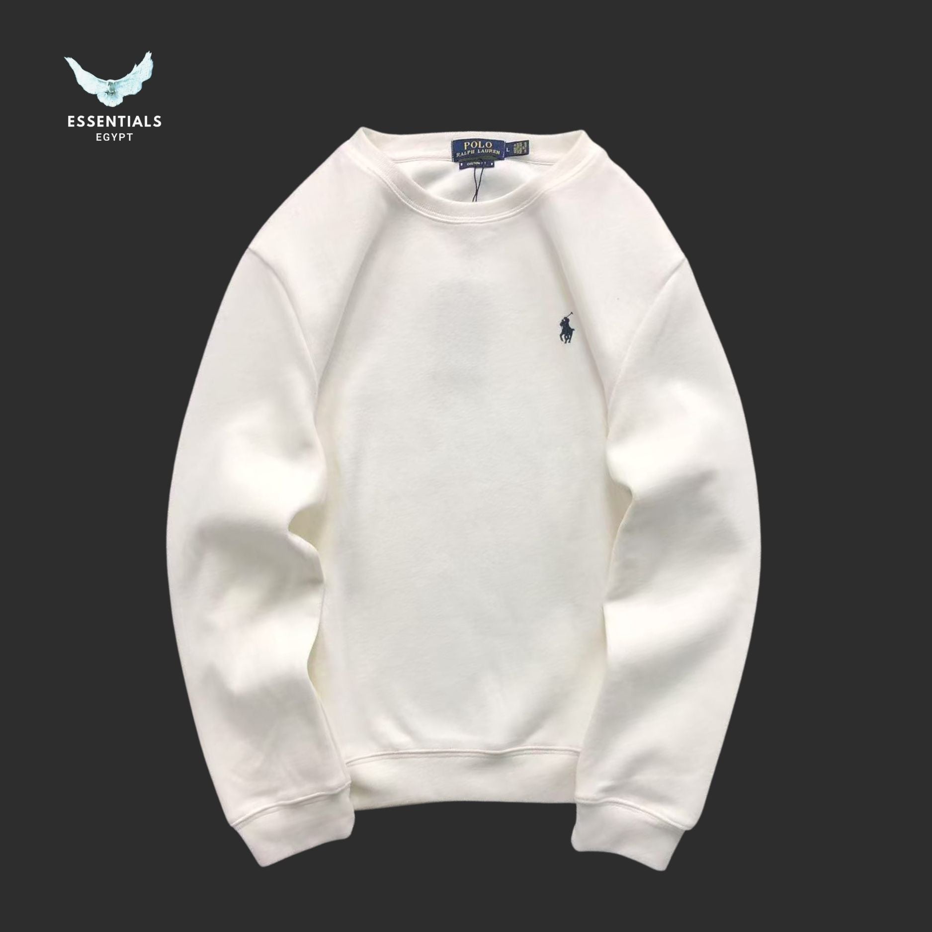 Ralph Lauren Sweatshirt – Essential Cotton Crew - ESSENTIALS EGYPT