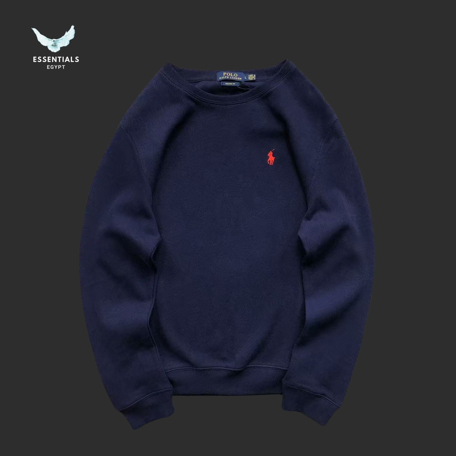 Ralph Lauren Sweatshirt – Essential Cotton Crew - ESSENTIALS EGYPT
