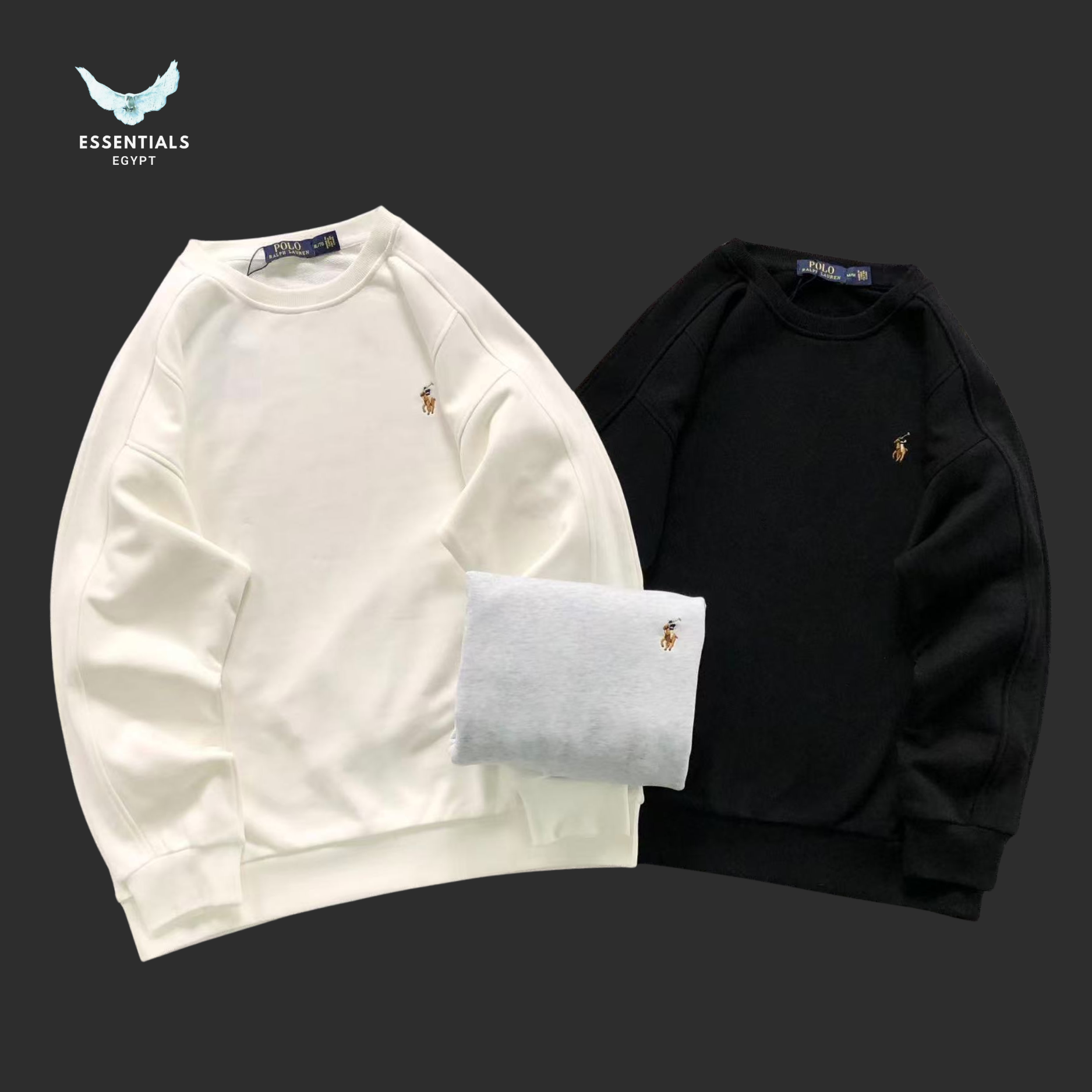 Ralph Lauren Essential Crewneck – Black & White