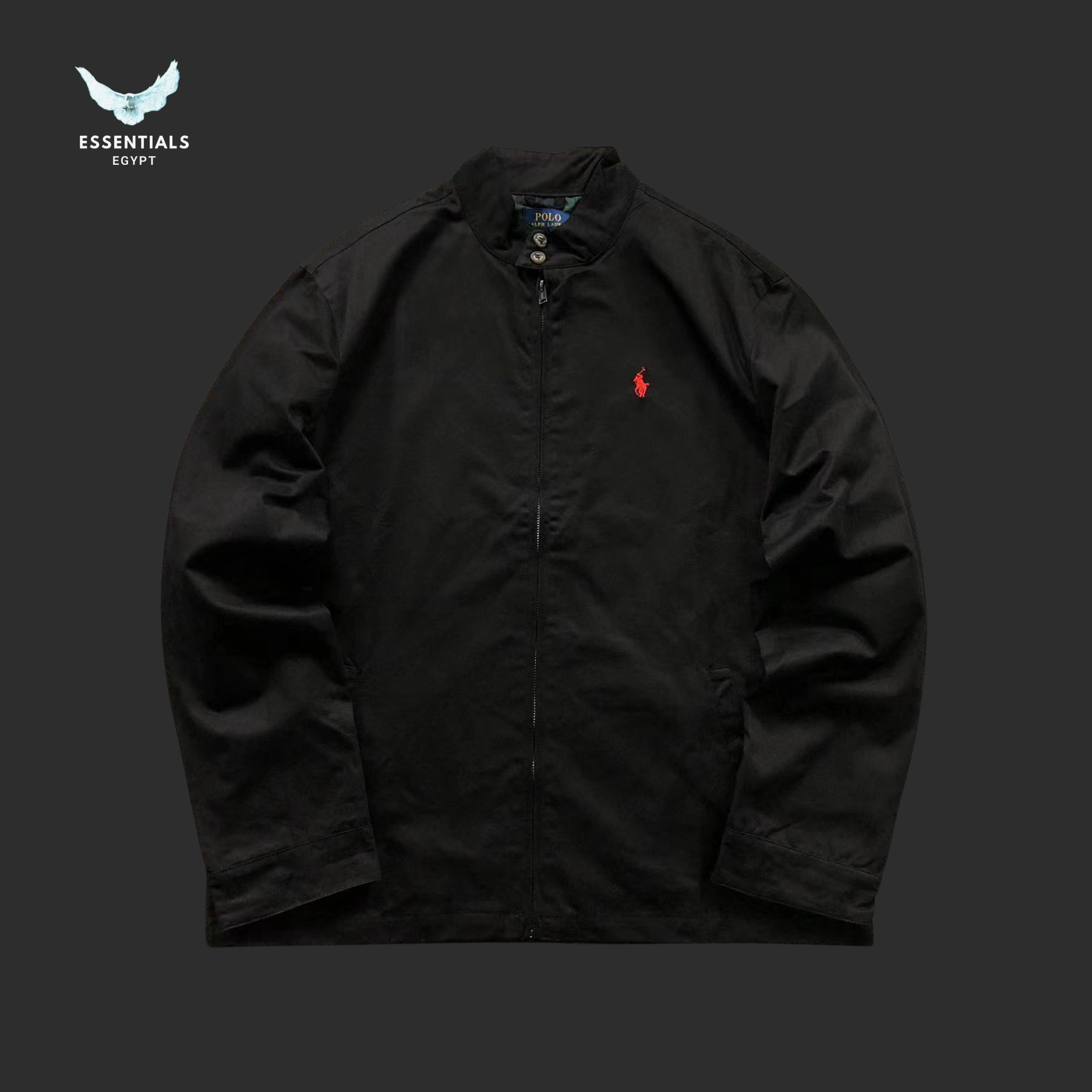 Ralph Lauren Harrington Jacket Beige Navy