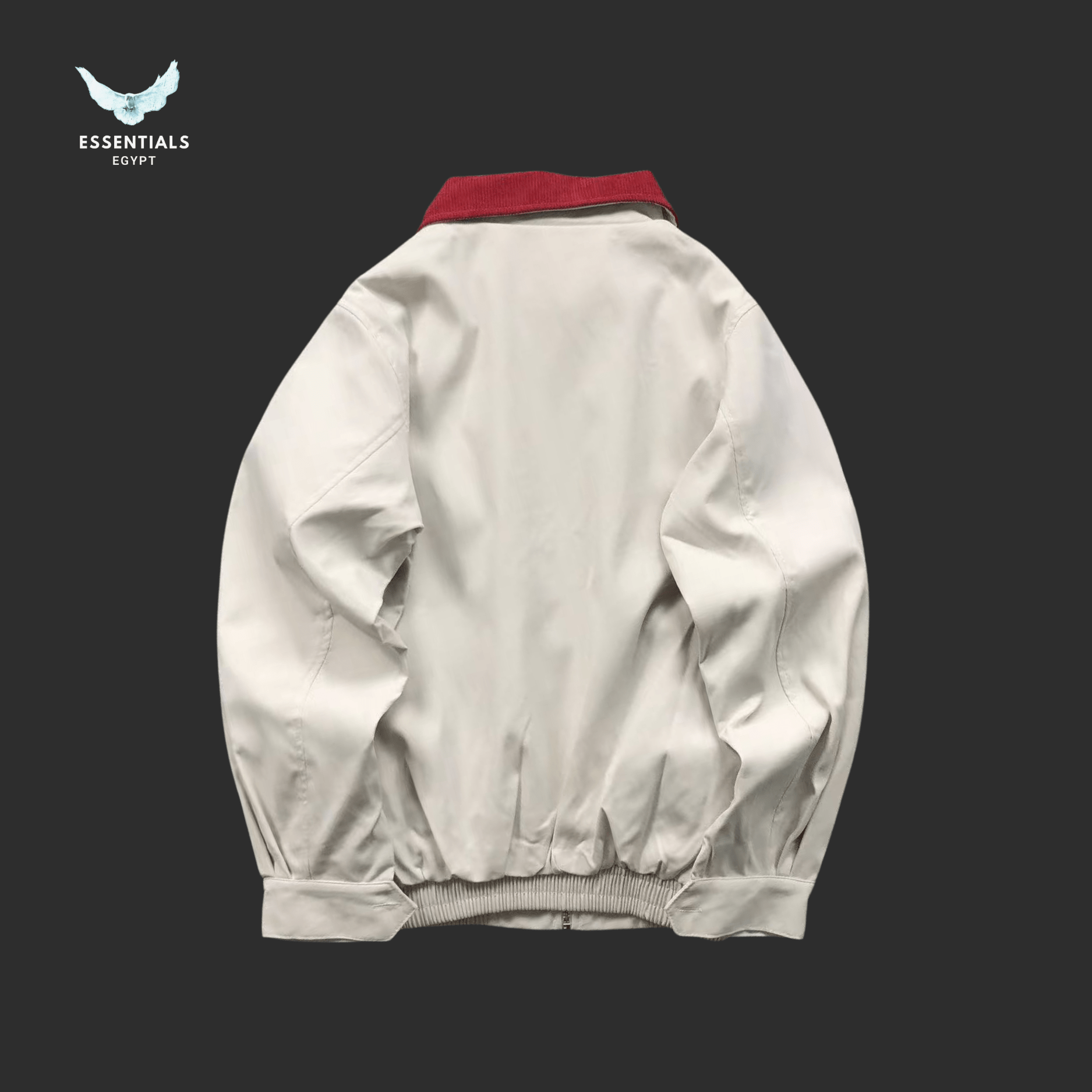 Ralph Lauren Windbreaker Jacket – Red Collar Detail - ESSENTIALS EGYPT