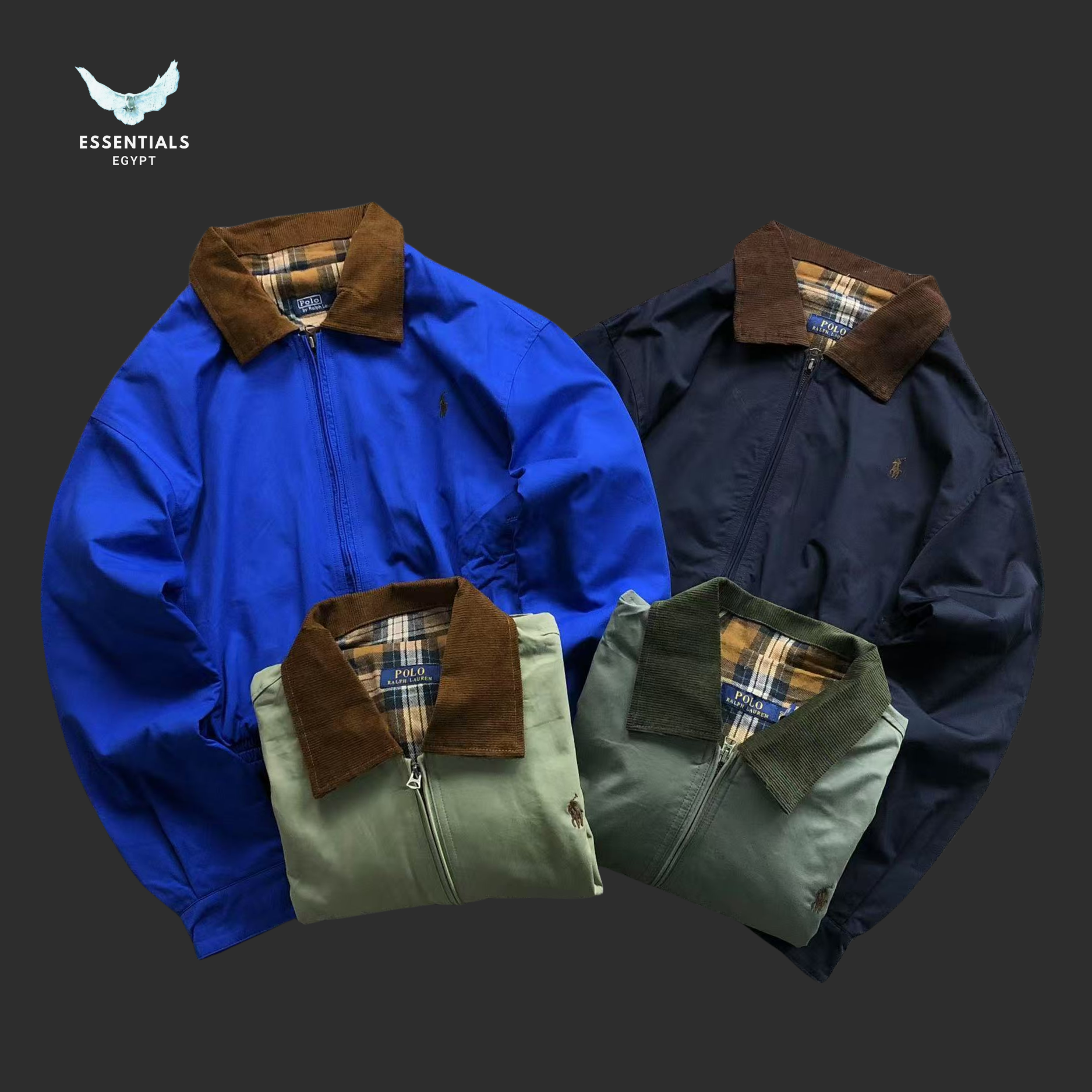 Ralph Lauren Heritage Jacket – Corduroy Collar Blue & Green