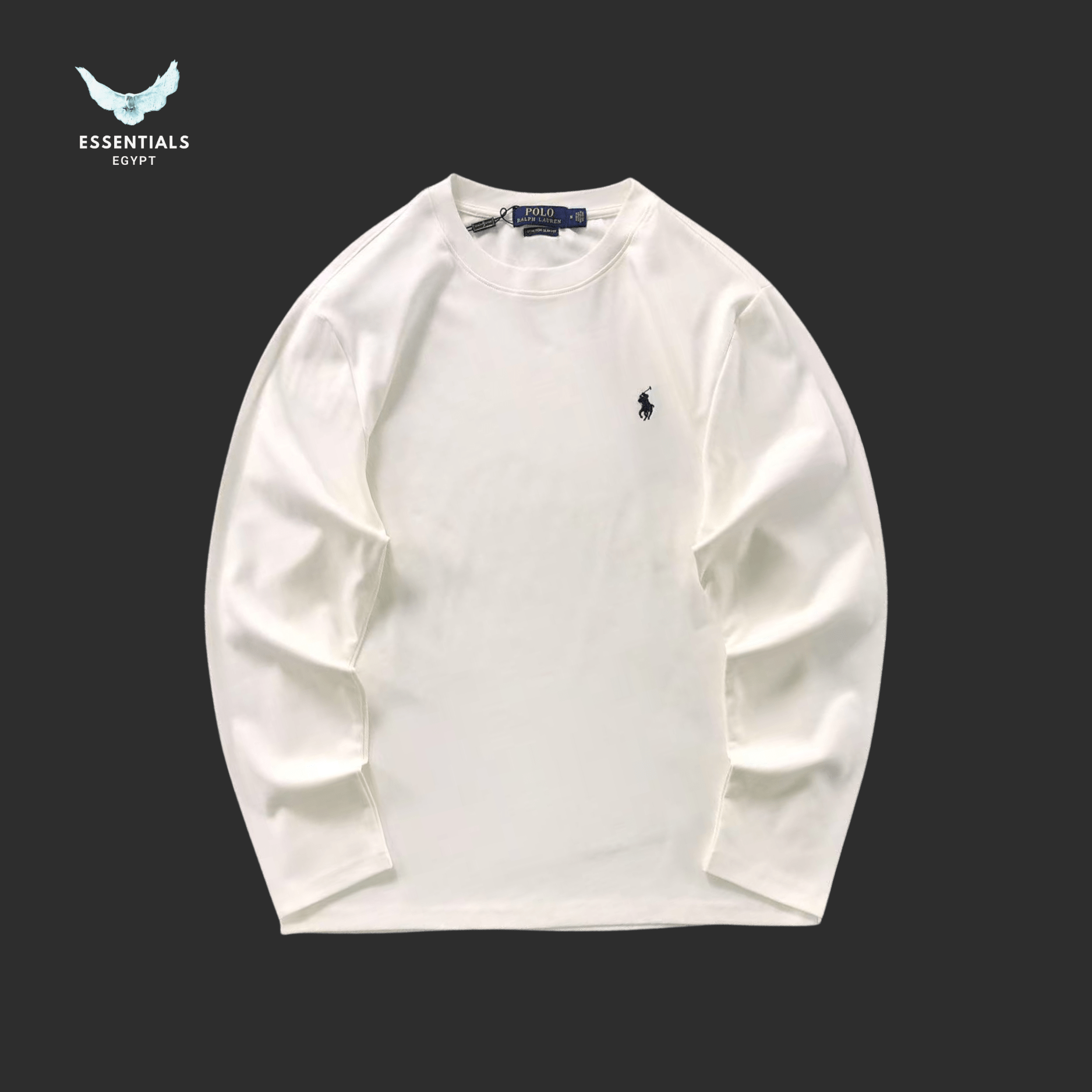 Ralph Lauren Sweatshirt – Minimal Logo Crewneck - ESSENTIALS EGYPT