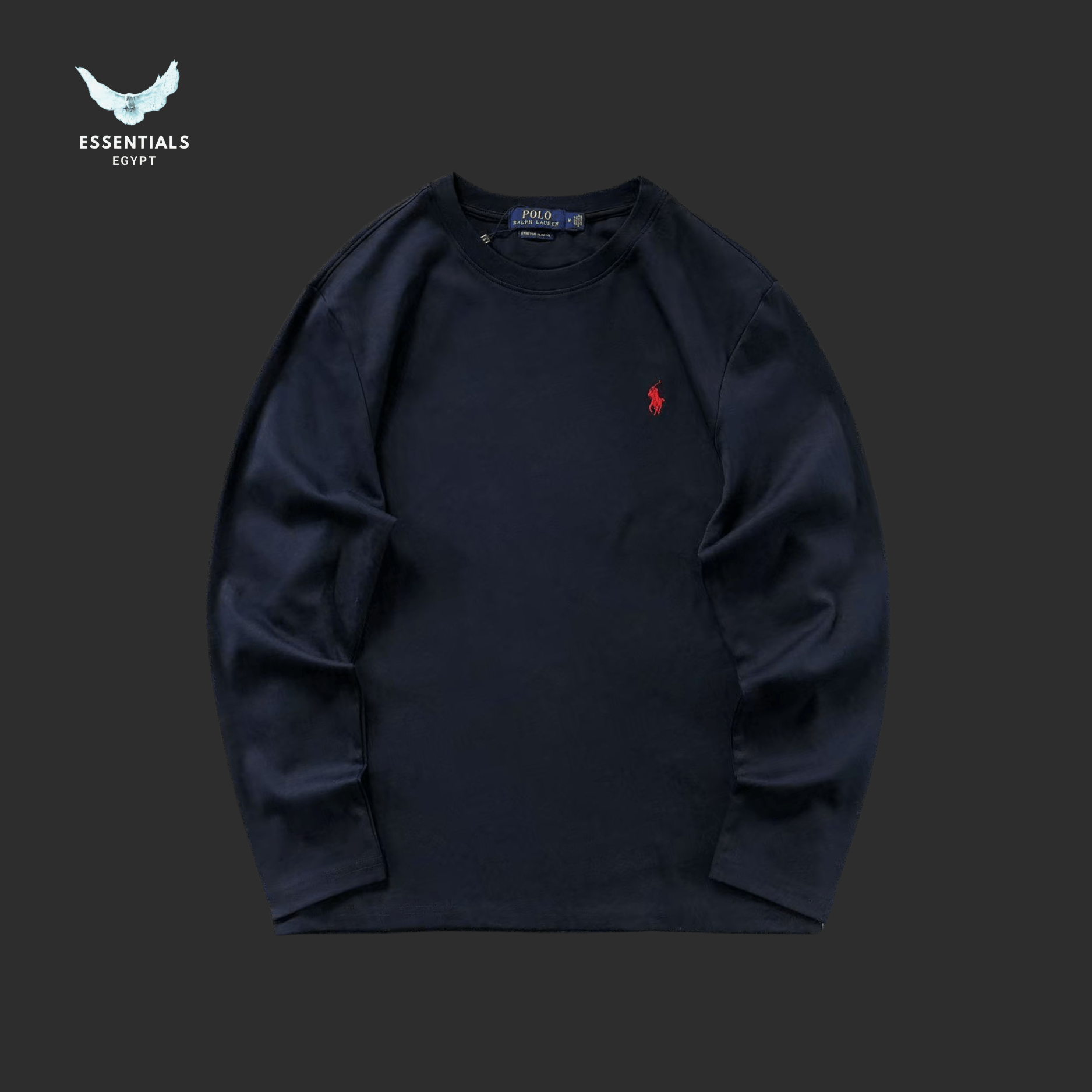 Ralph Lauren Sweatshirt – Minimal Logo Crewneck - ESSENTIALS EGYPT