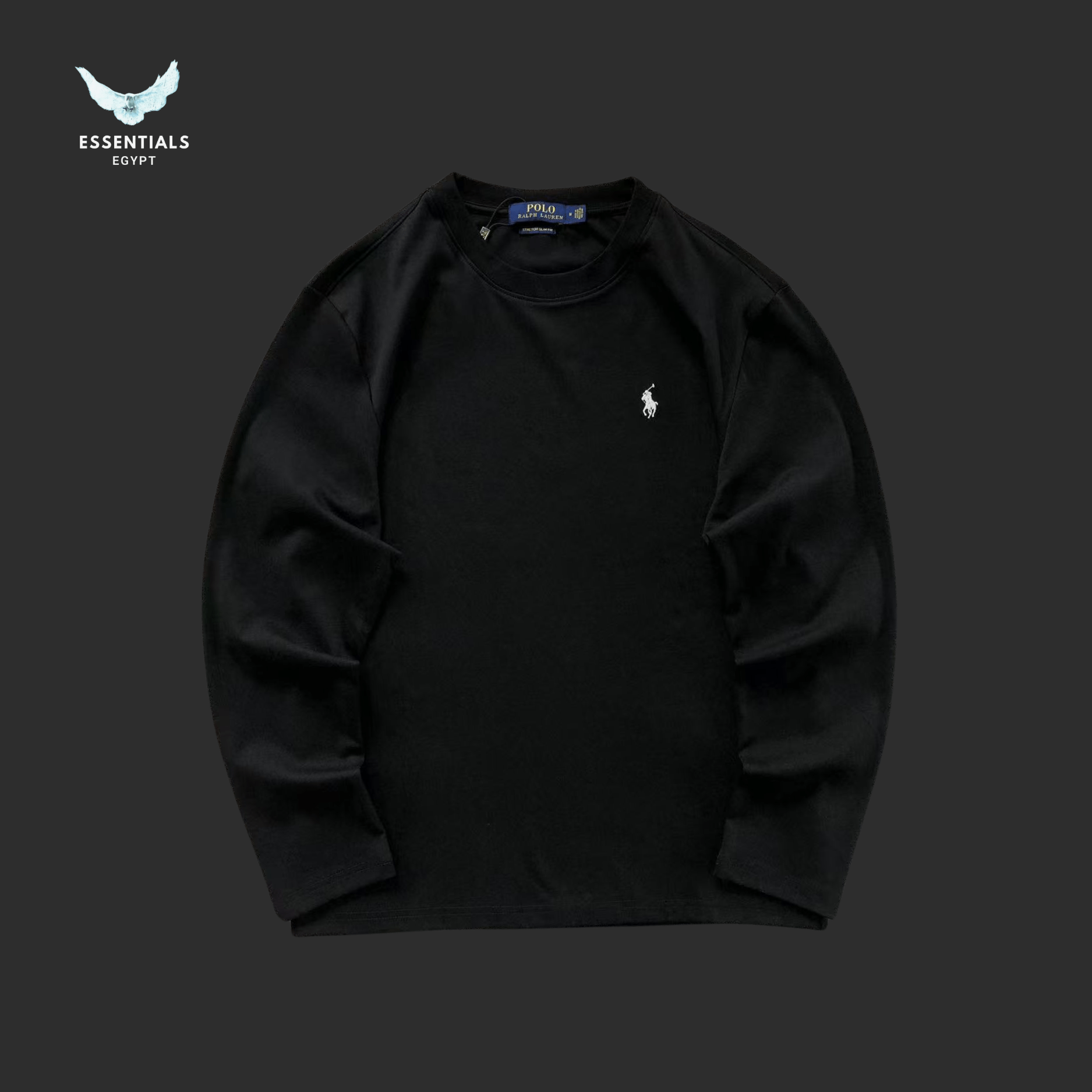 Ralph Lauren Sweatshirt – Minimal Logo Crewneck - ESSENTIALS EGYPT