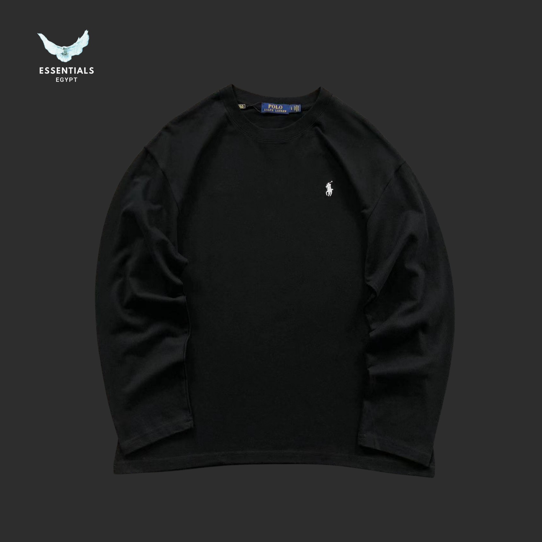Ralph Lauren Long Sleeve Tee – Classic Black & White