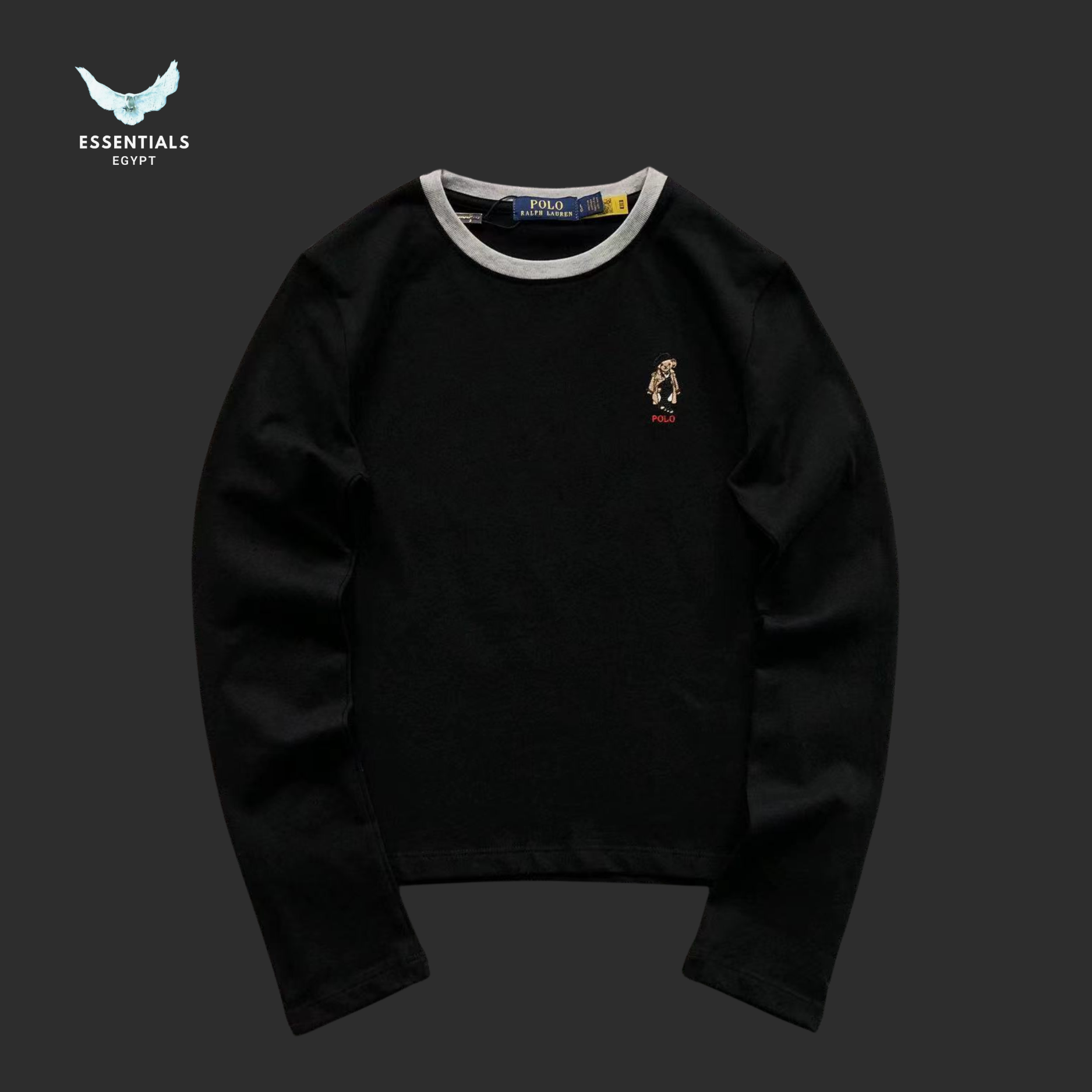 Ralph Lauren Bear Crewneck – Embroidered Logo Sweatshirt