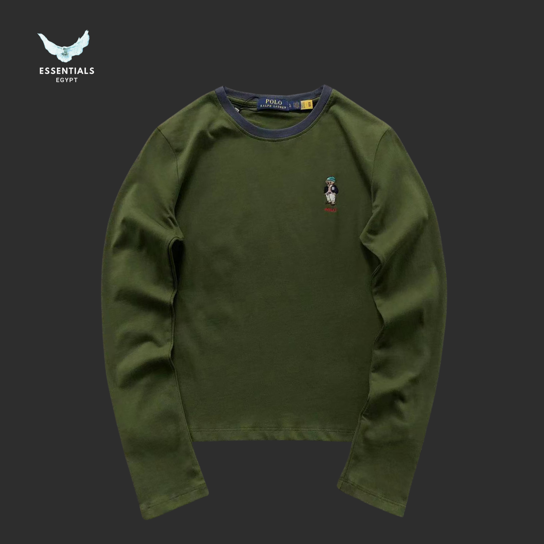 Ralph Lauren Bear Crewneck – Embroidered Logo Sweatshirt