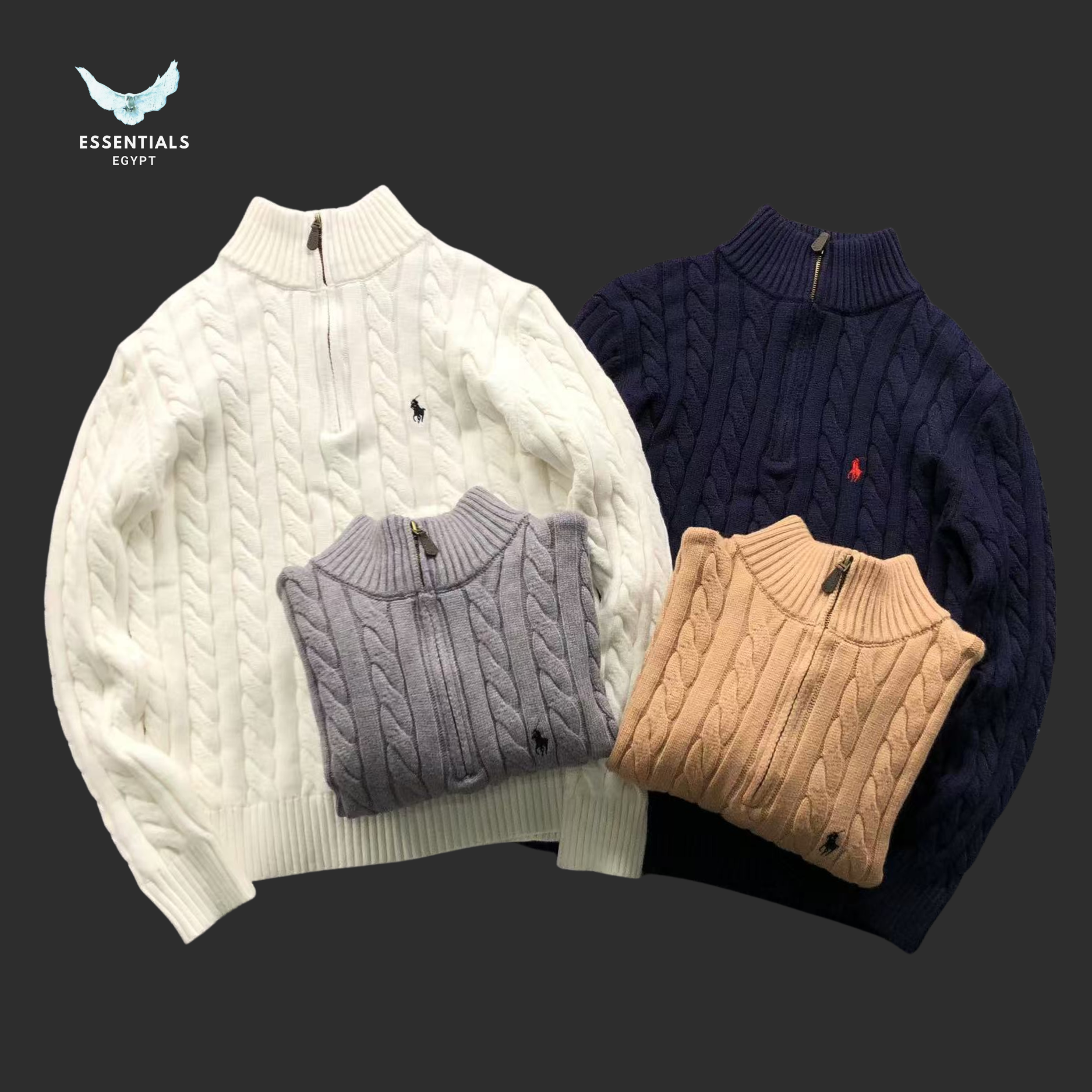 Ralph Lauren Cable-Knit Sweater – High Neck