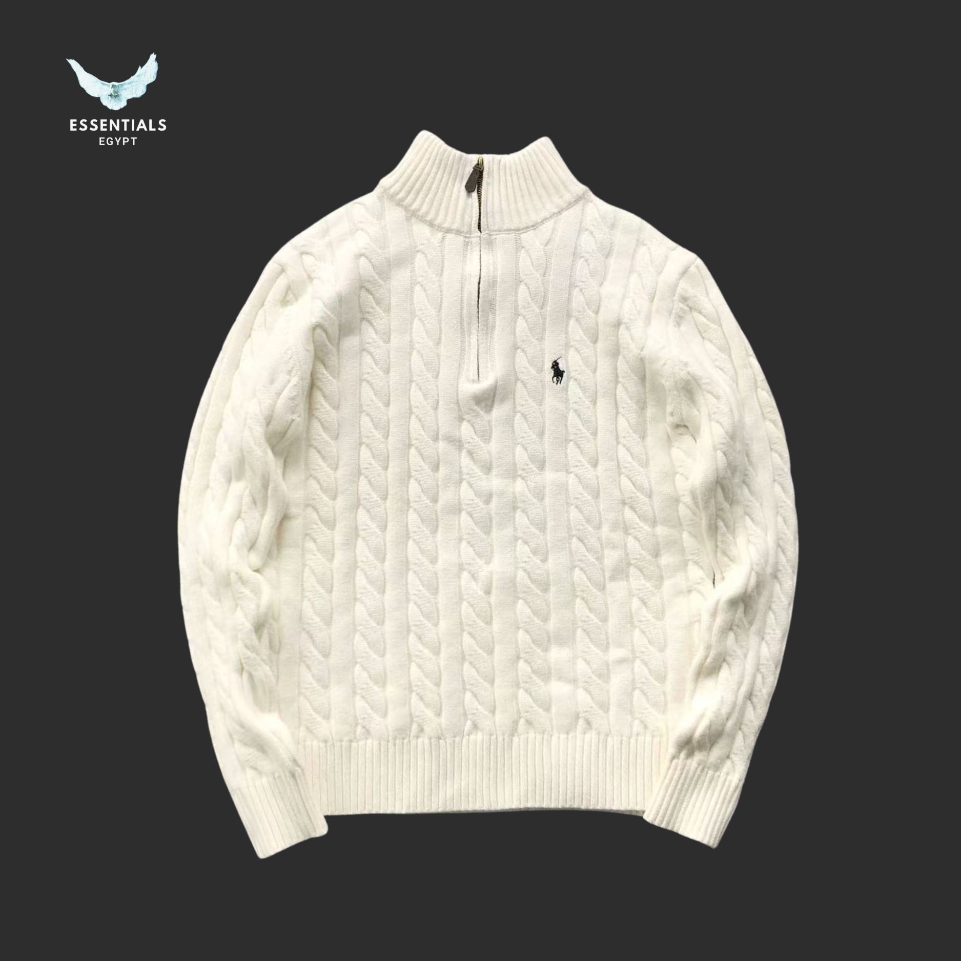 Ralph Lauren Cable-Knit Sweater – High Neck
