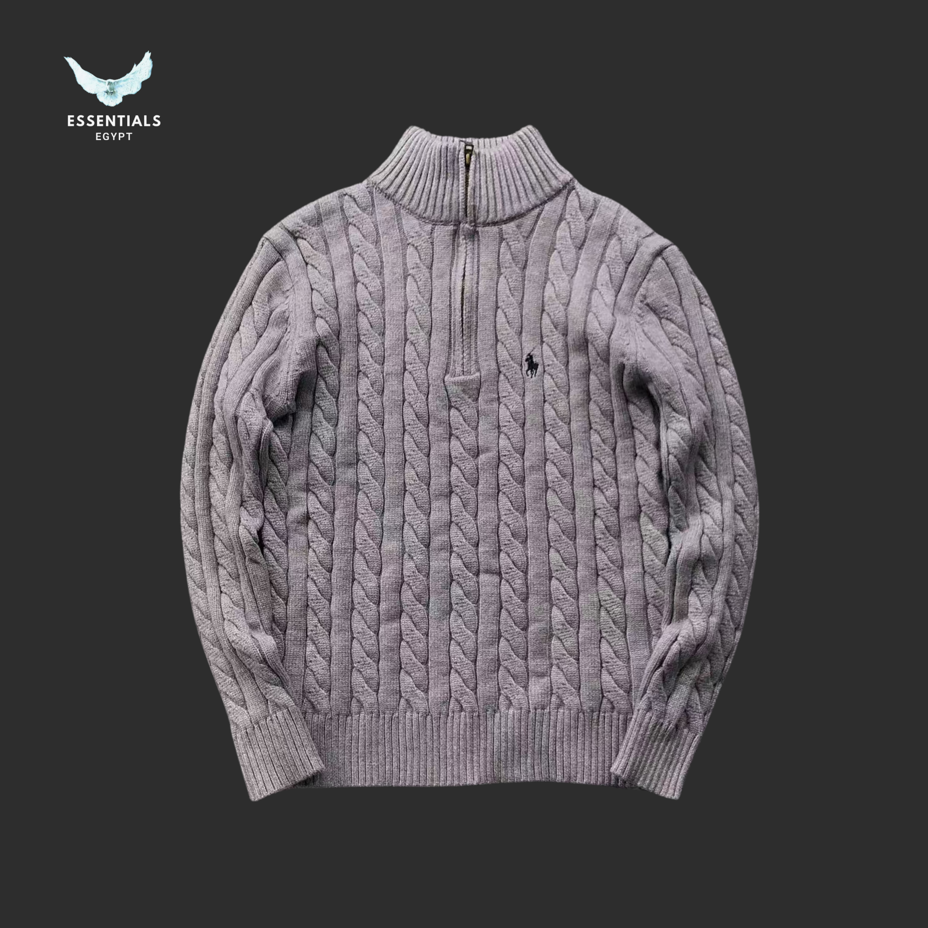 Ralph Lauren Cable-Knit Sweater – High Neck