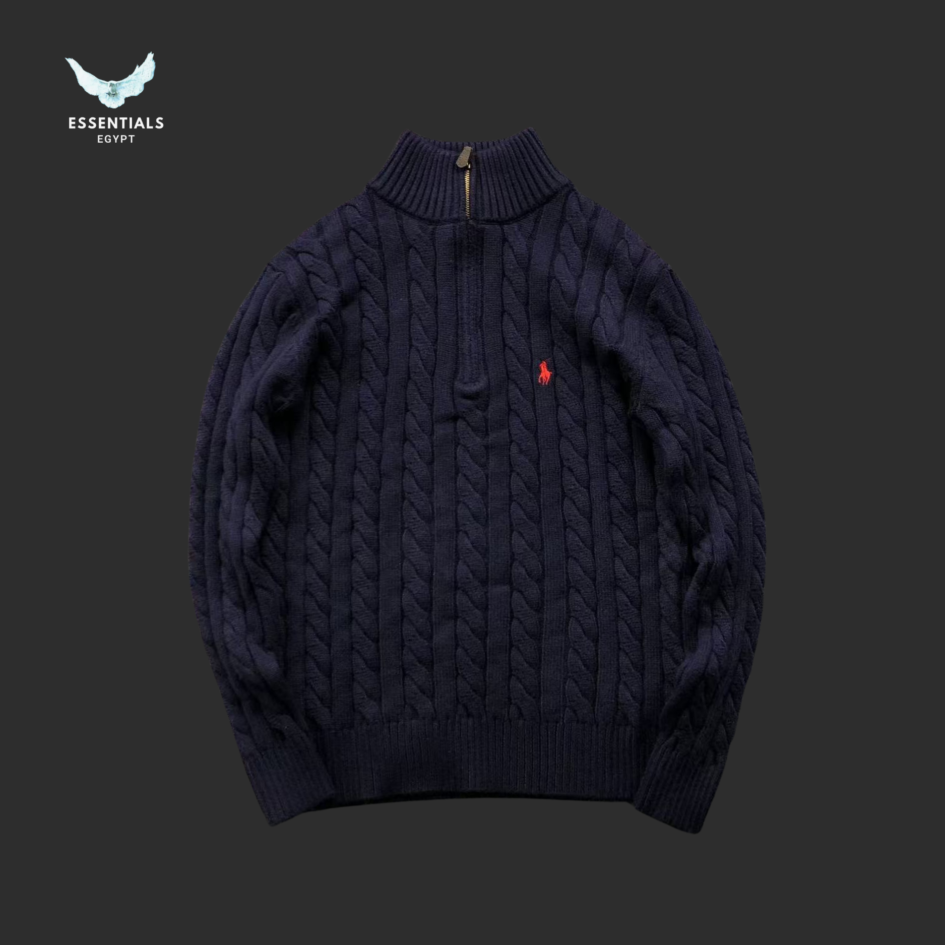Ralph Lauren Cable-Knit Sweater – High Neck