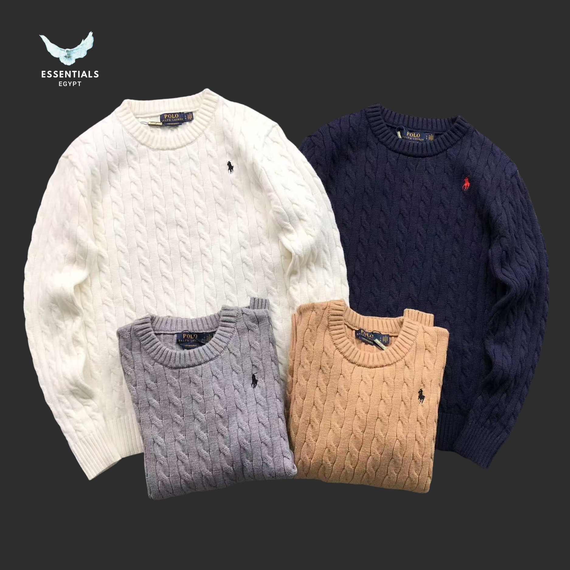 Ralph Lauren Cable-Knit Sweater – Crewneck