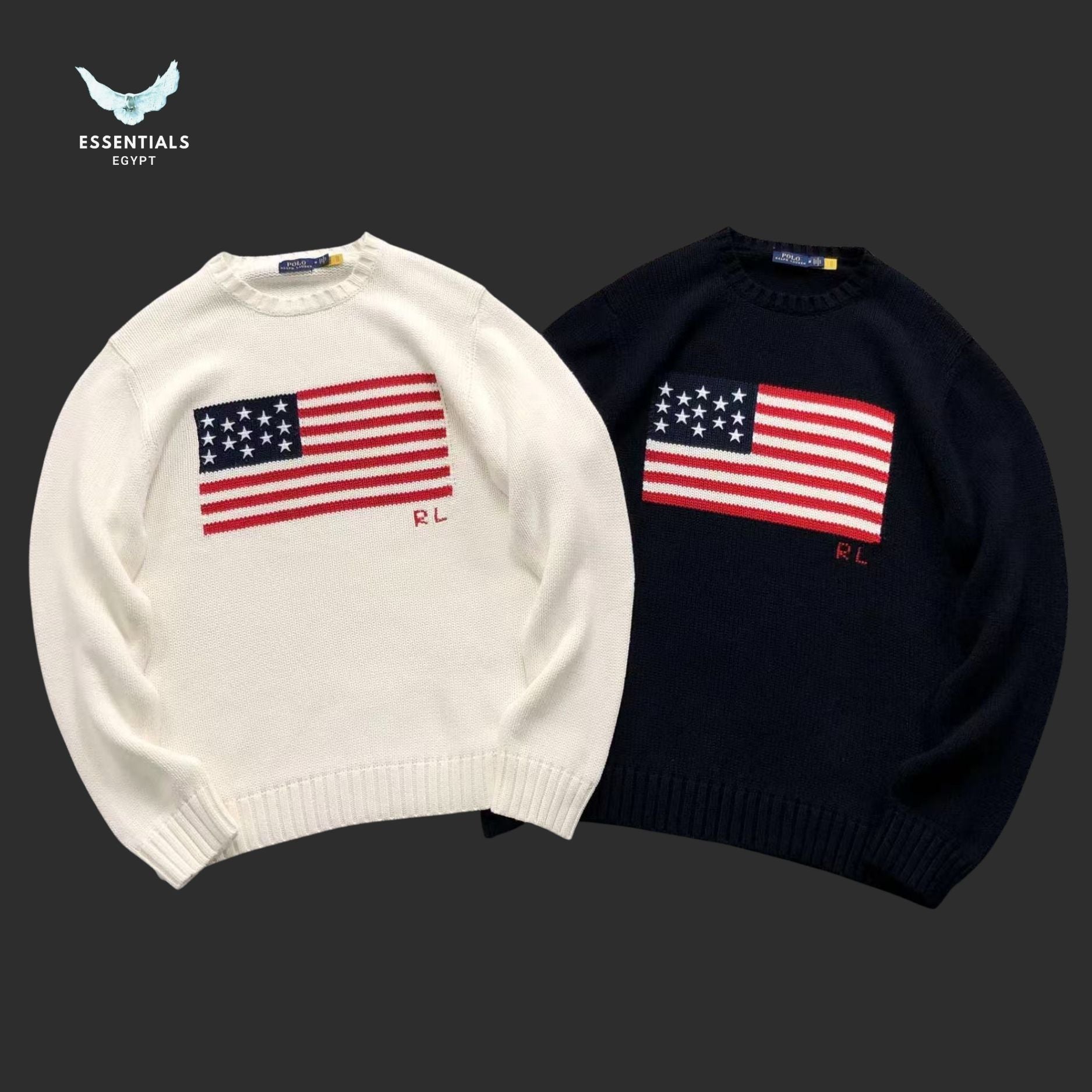 Ralph Lauren Flag Knit Sweater Egypt | Essentials EG