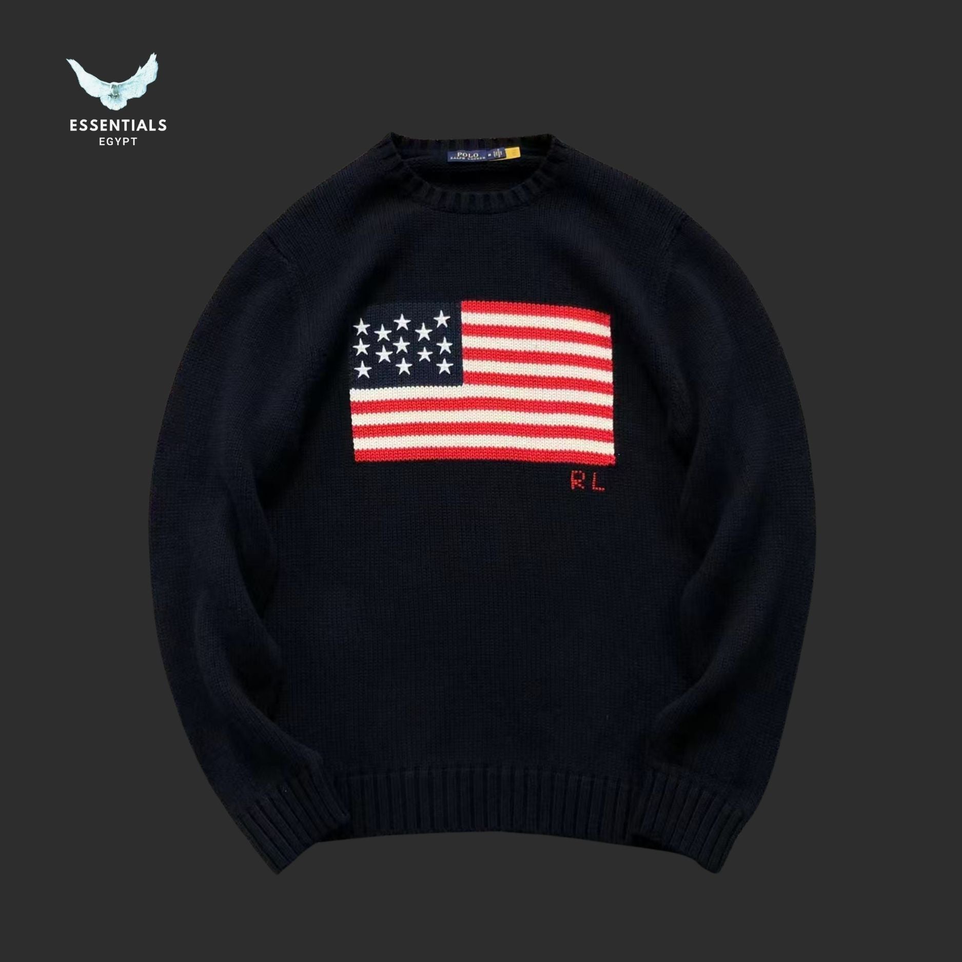 ラッセルノ FLAG LOGO KNIT SWEATER サイズ4 BLK 新品 Ralph Lauren Flag Knit Sweater Egypt | Essentials EG
