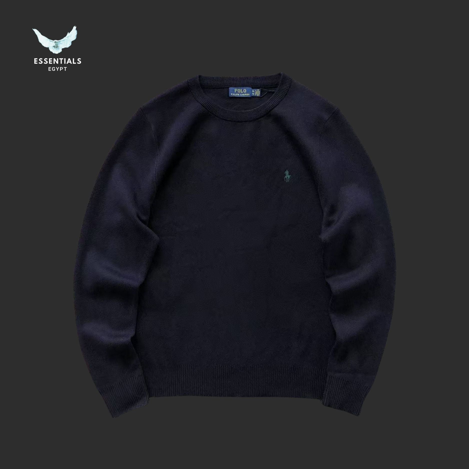 Ralph Lauren Knit Sweater – Minimal Logo - ESSENTIALS EGYPT