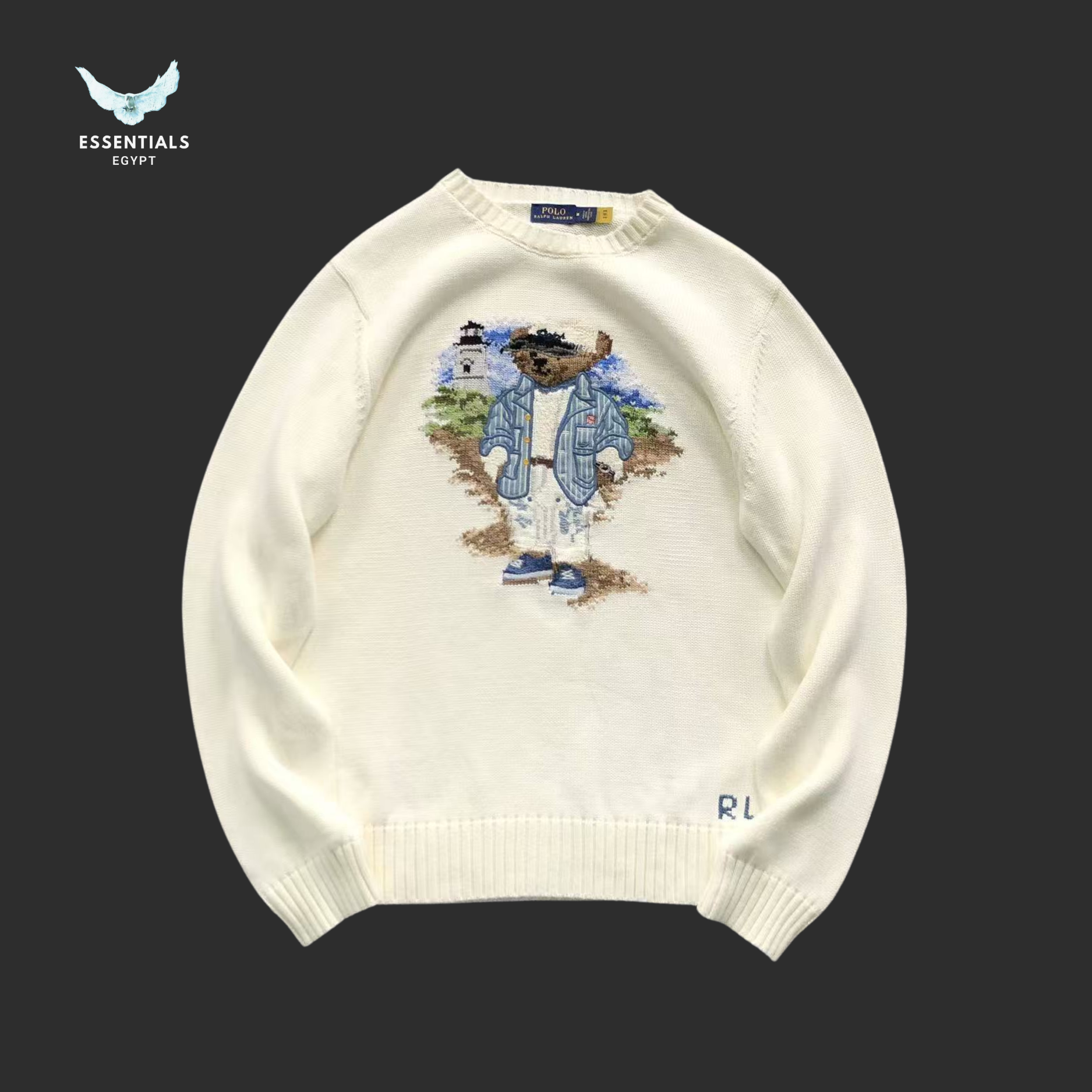 Ralph Lauren Polo Bear Sweatshirt – Cream Knit
