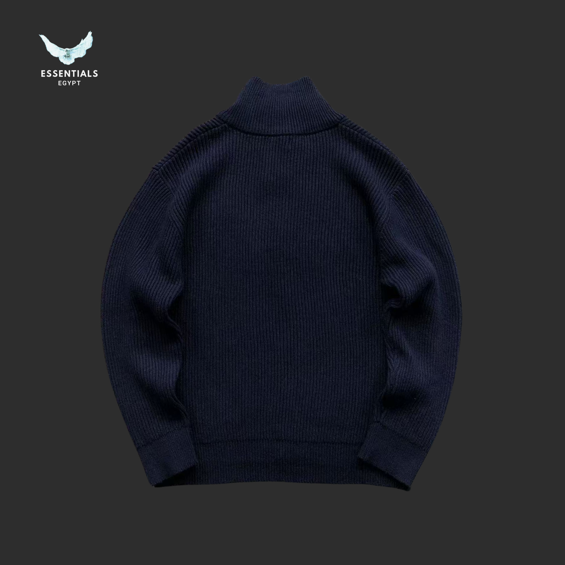 Ralph Lauren Cable Knit Sweatshirt – Cream & Grey