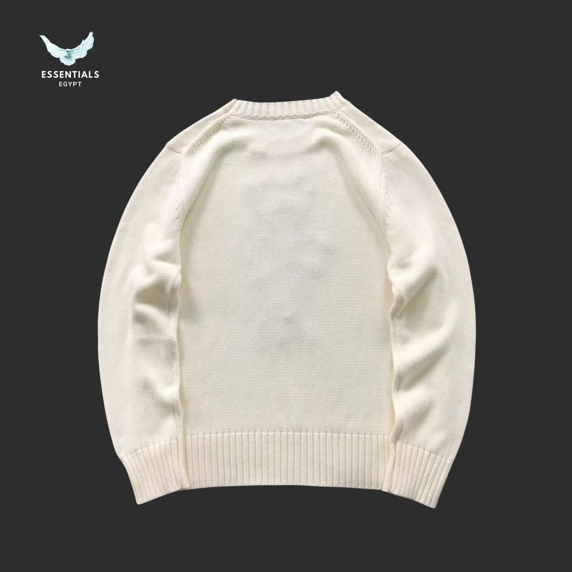 Ralph Lauren Polo Bear Sweater – White Knit - ESSENTIALS EGYPT