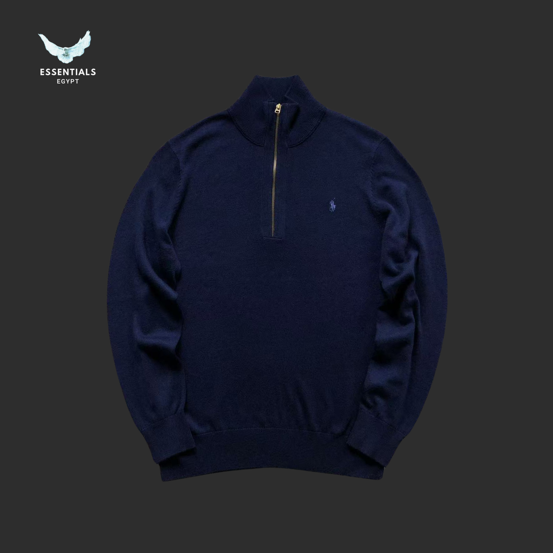 Ralph Lauren Sweatshirt – Half-Zip Polo Logo