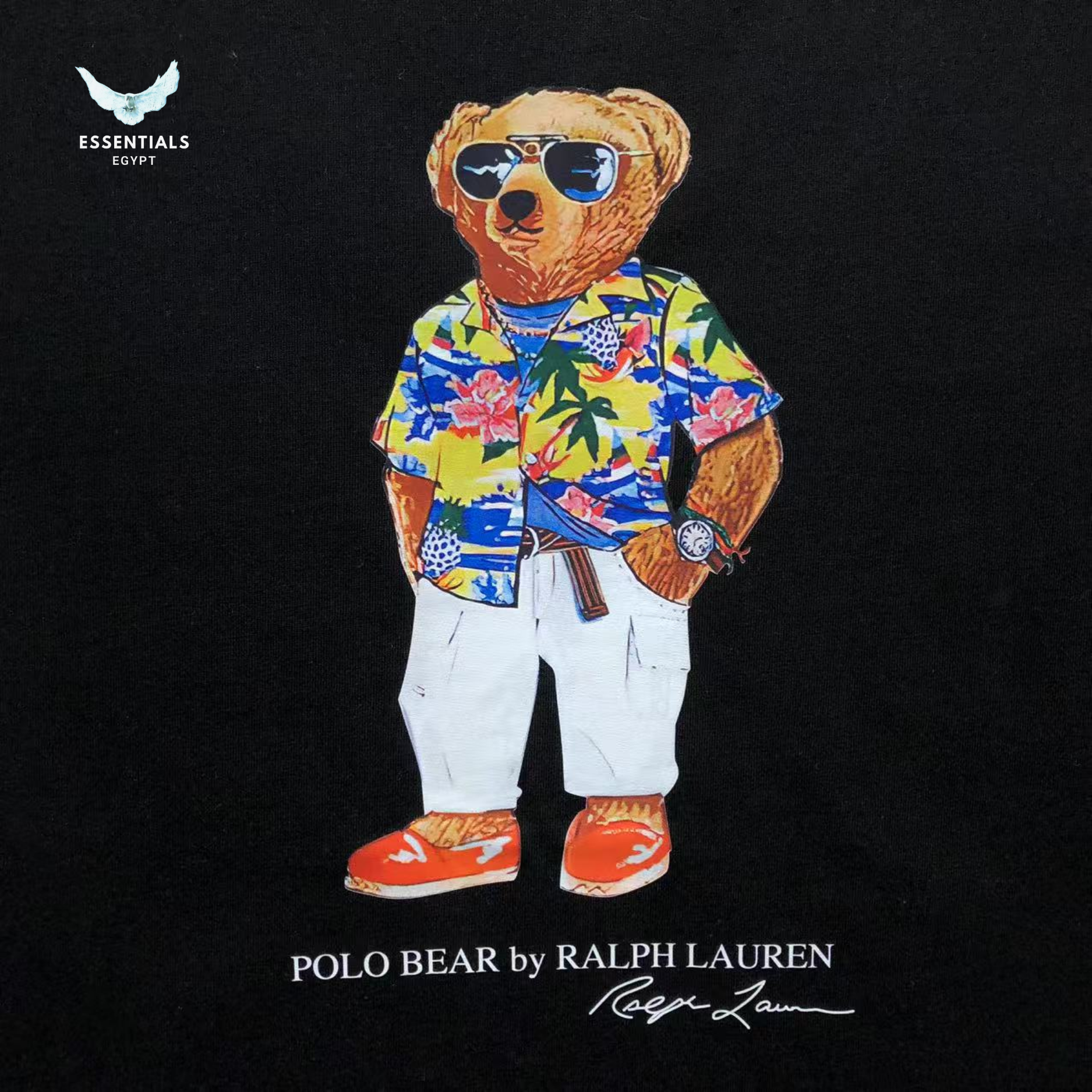 Ralph Lauren T-Shirt – Bear in Floral Shirt