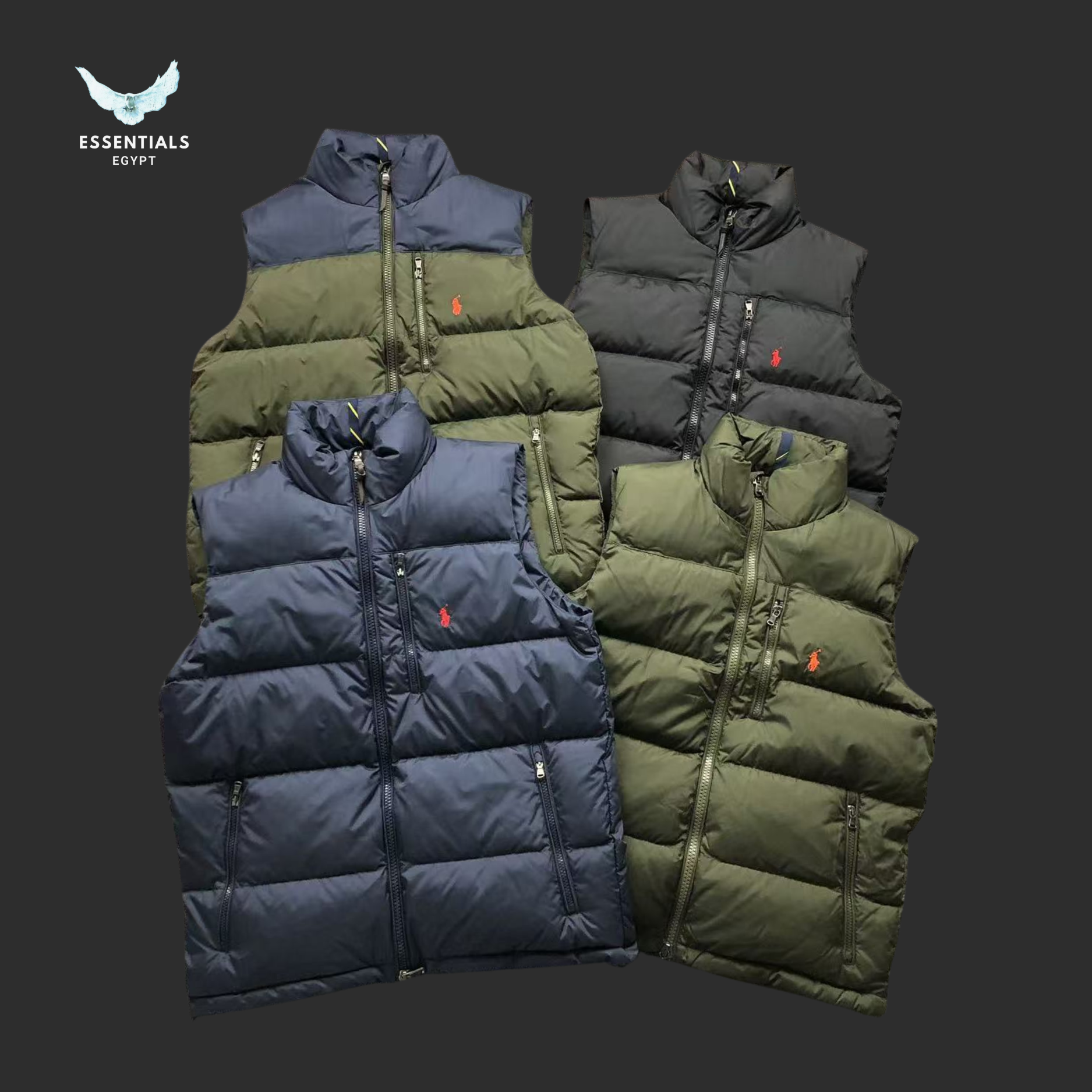 Ralph Lauren Down Vest – Two-Tone Puffer