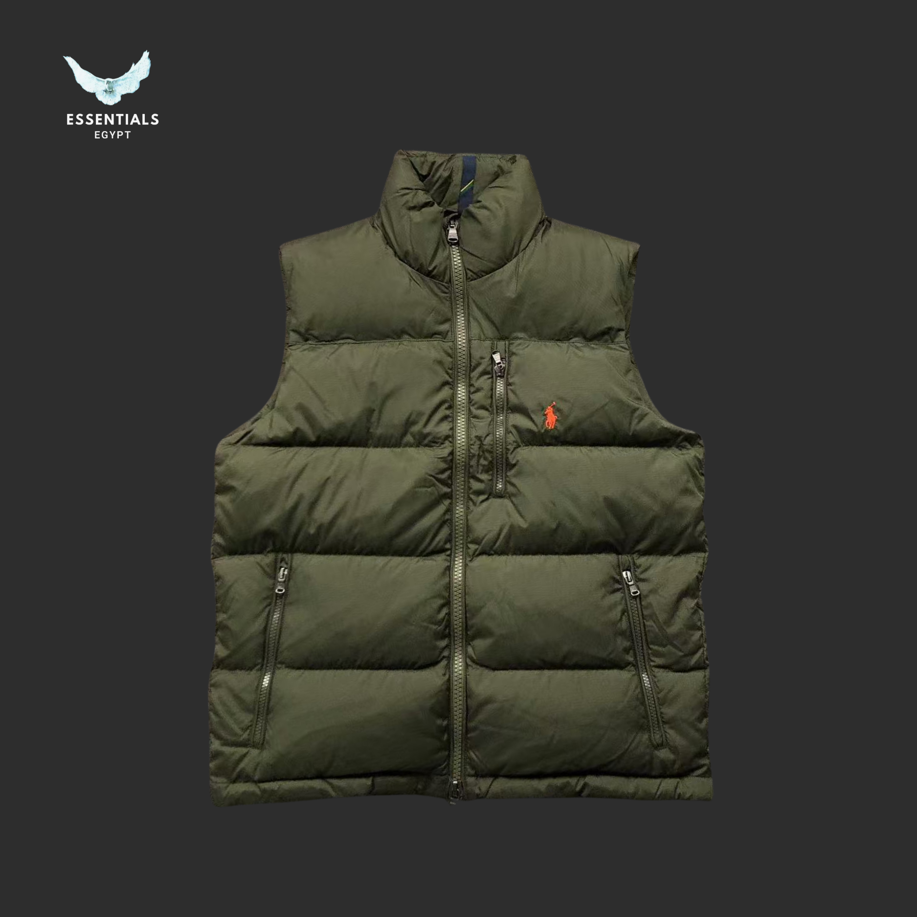 Ralph Lauren Down Vest – Two-Tone Puffer