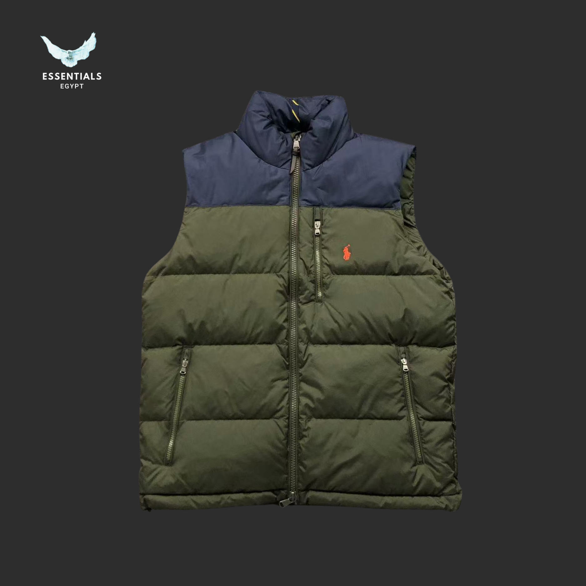 Ralph Lauren Down Vest – Two-Tone Puffer