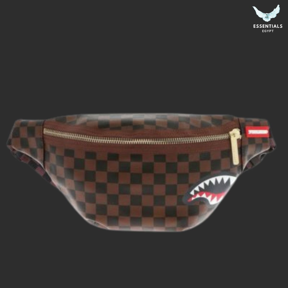 Sprayground Sharks in Paris Brown Pouch