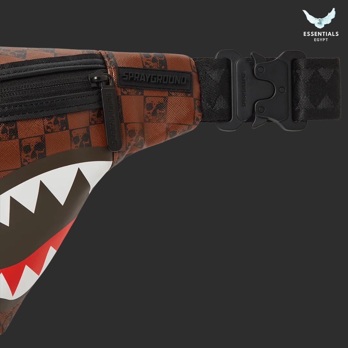 Sprayground Sharks and Skulls Savvy Crossbody