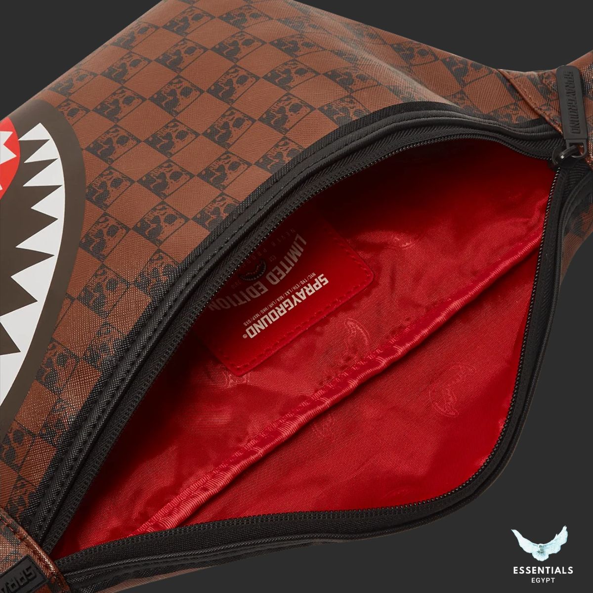 Sprayground Sharks and Skulls Savvy Crossbody