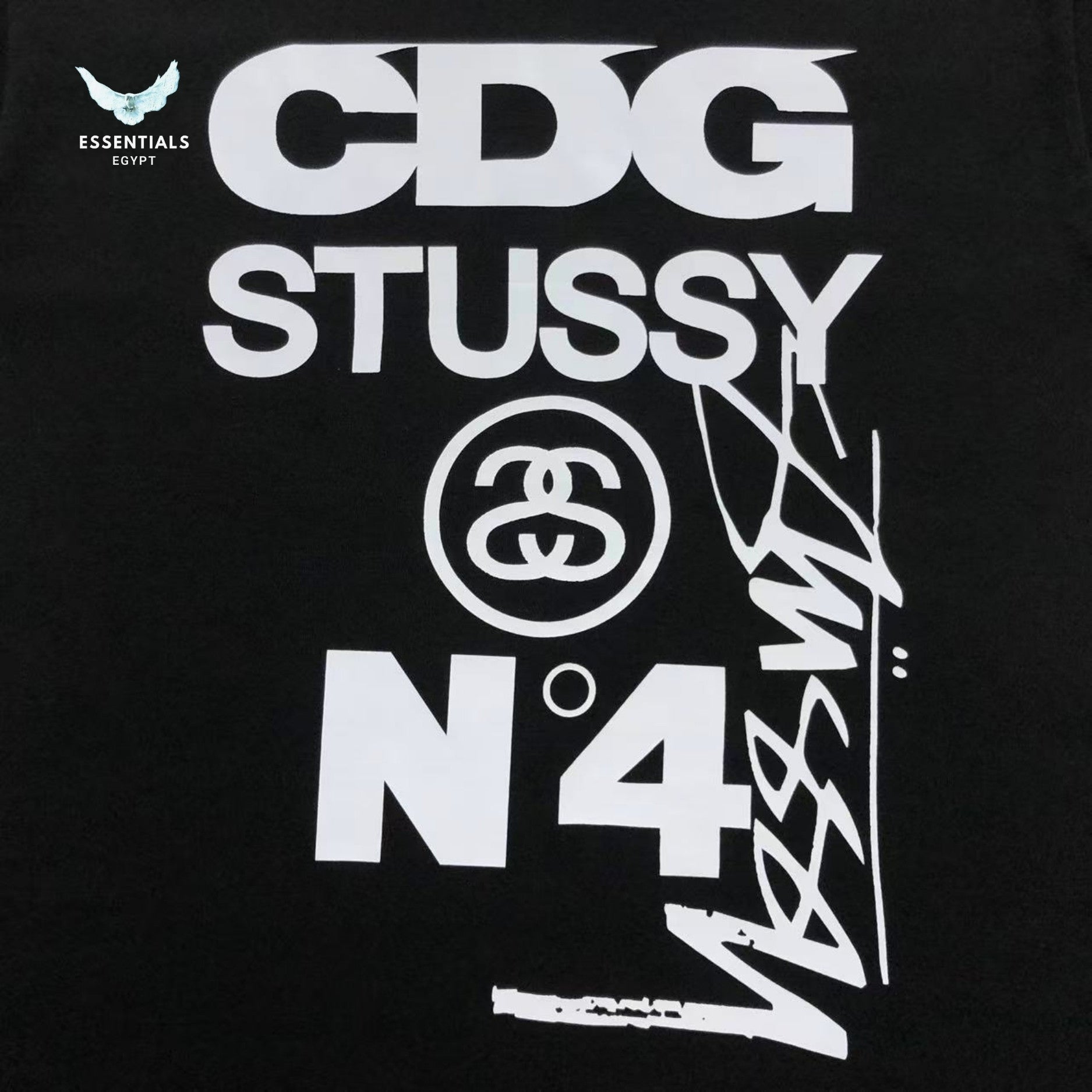 Stussy x Comme des Garçons No. 4 Logo T-Shirt