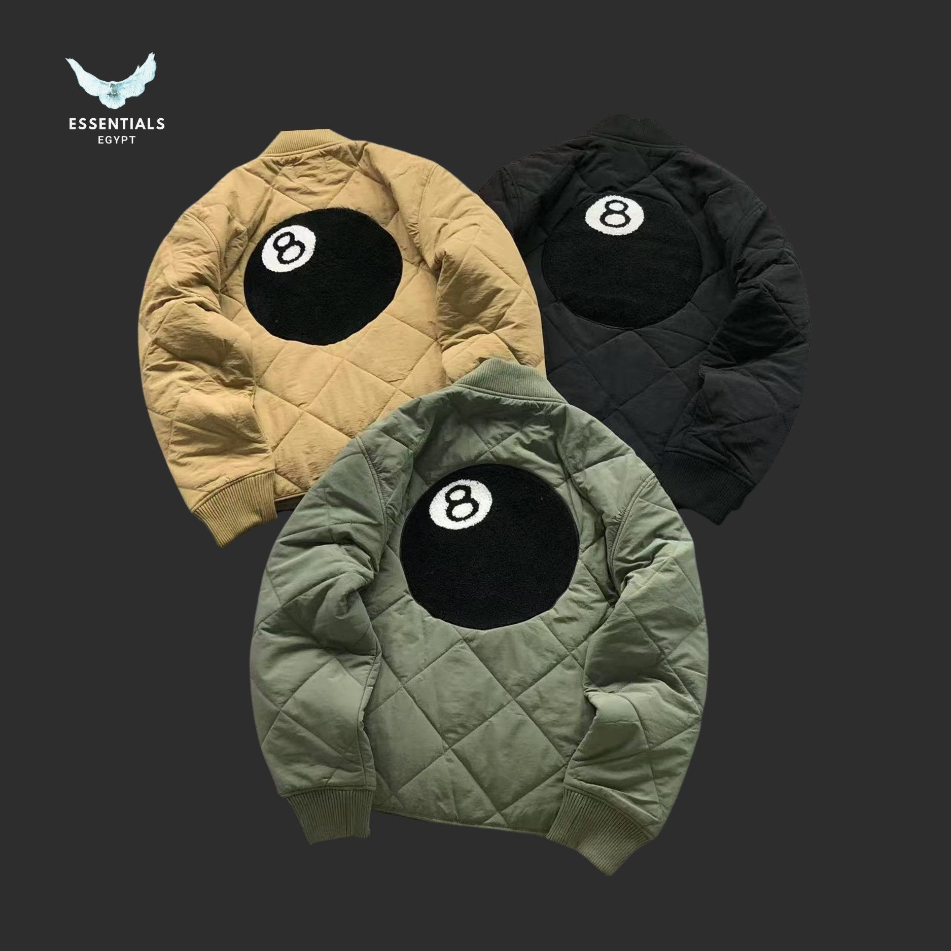 Stussy 8 Ball Quilted Liner Jacket