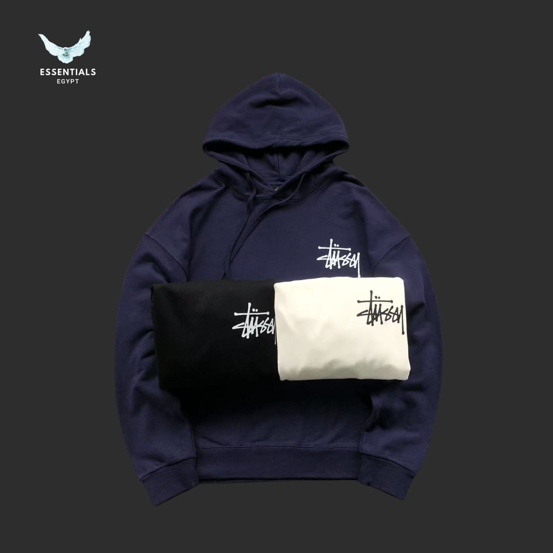 Stussy Basic Hoodie Back