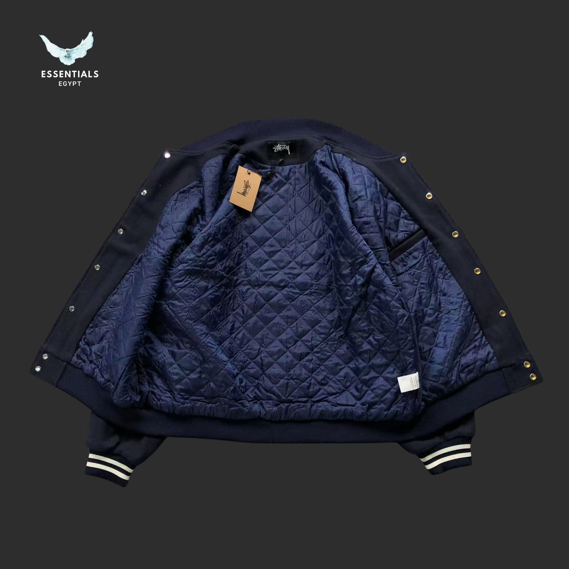 Stussy World Tour Varsity Bomber Jacket