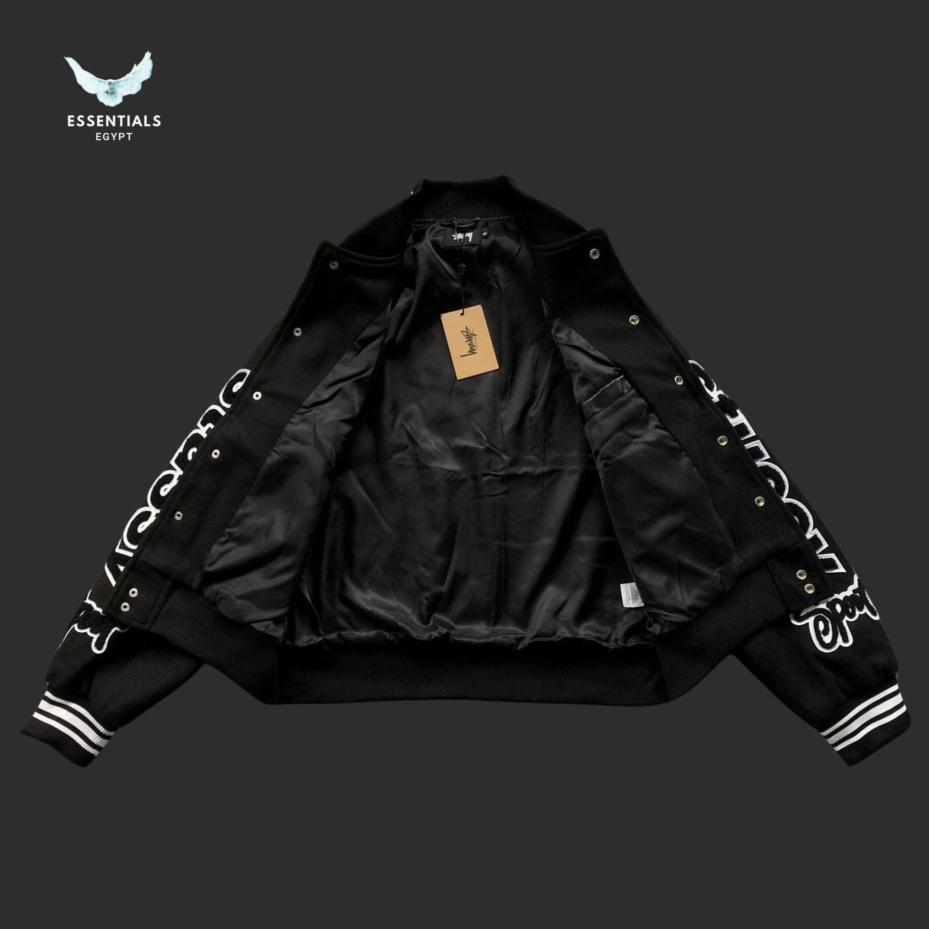 Stussy Big Logo Varsity Jacket