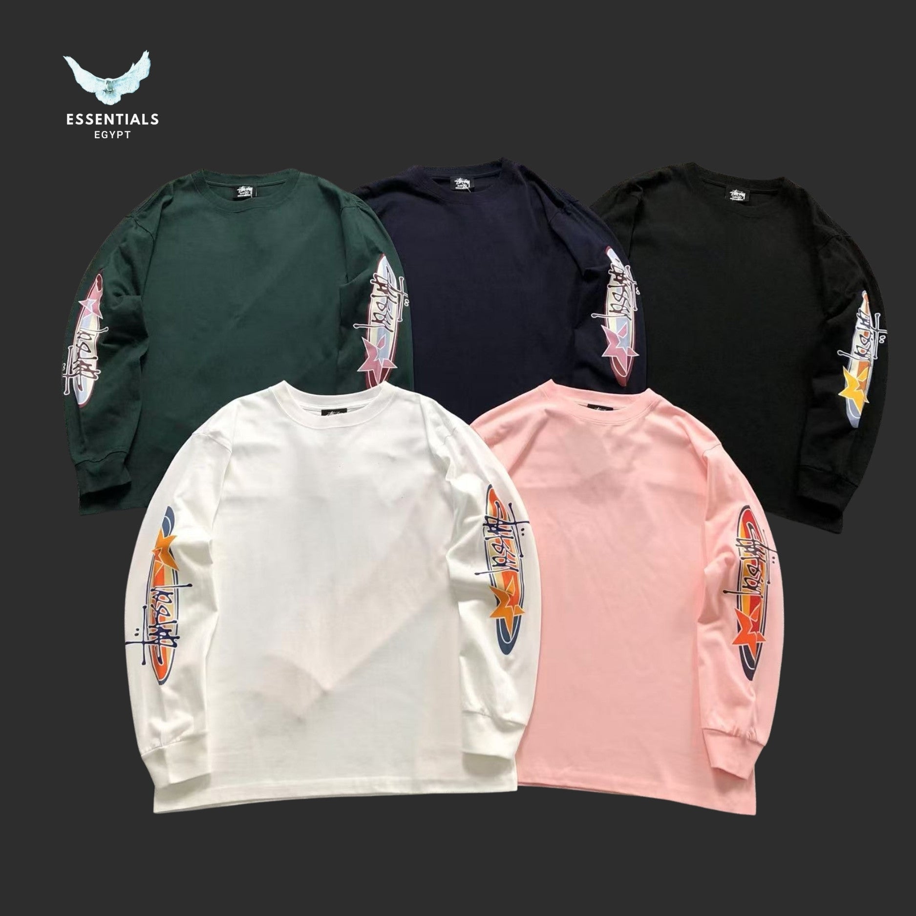 Stussy Men’s Two Star Pigment Dyed Sweatshirt