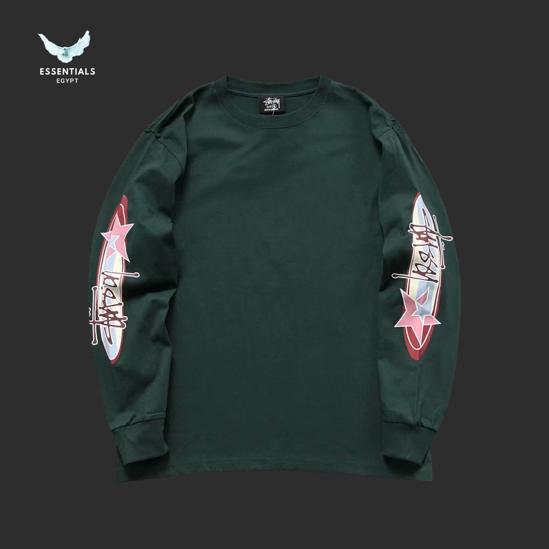 Stussy Men’s Two Star Pigment Dyed Sweatshirt