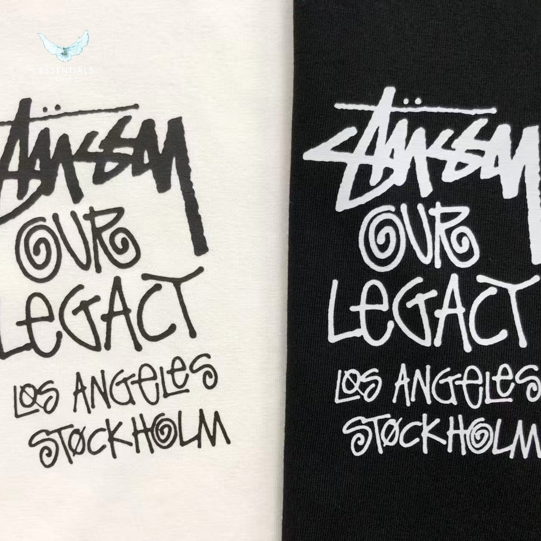Stussy x Our Legacy Work Shop 8 Ball Yin Yang Pigment Dyed Sweatshirt
