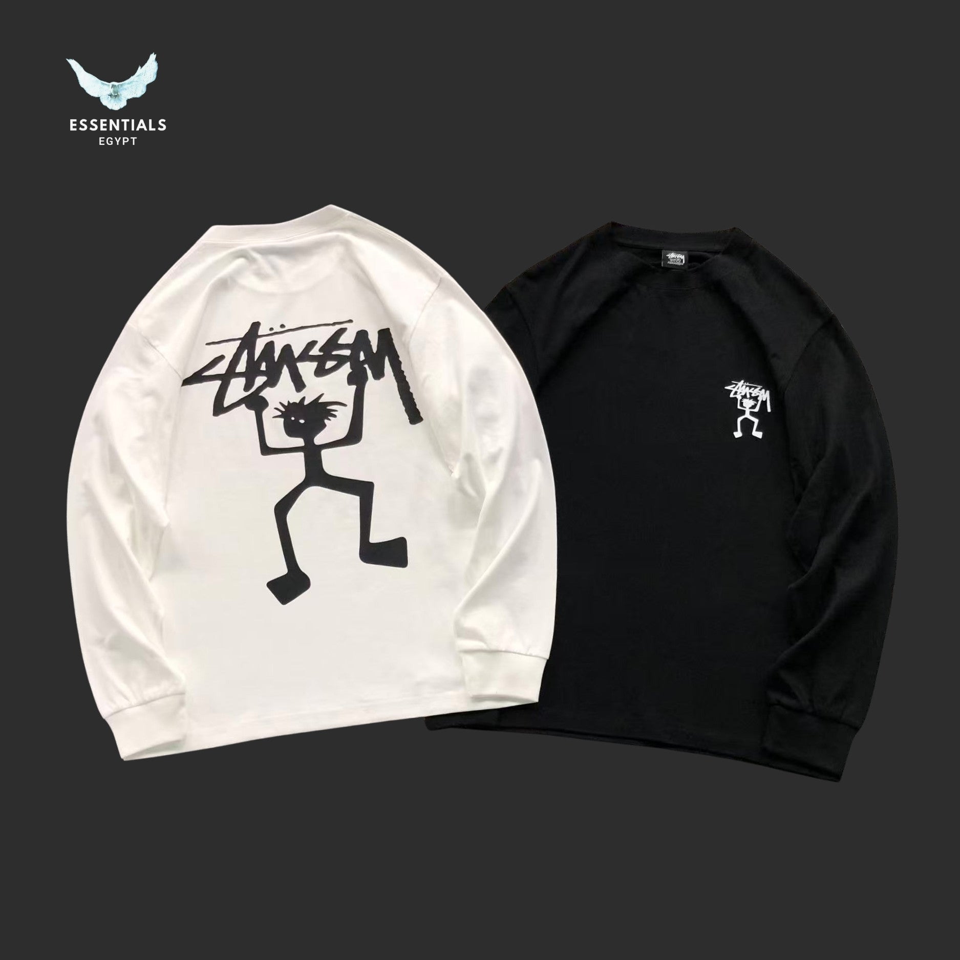 Stussy Vintage 90s Tribe Man Sweatshirt