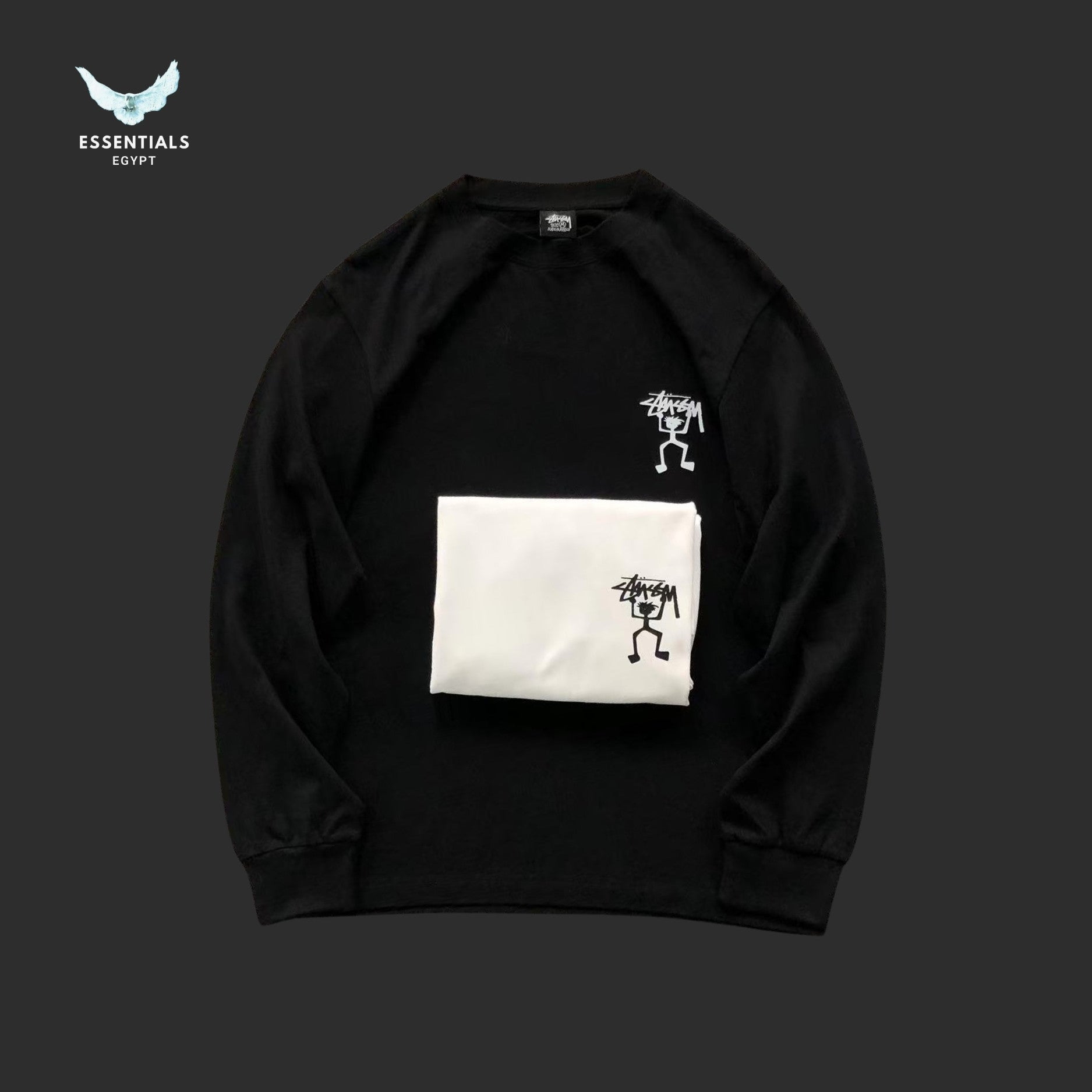 Stussy Vintage 90s Tribe Man Sweatshirt