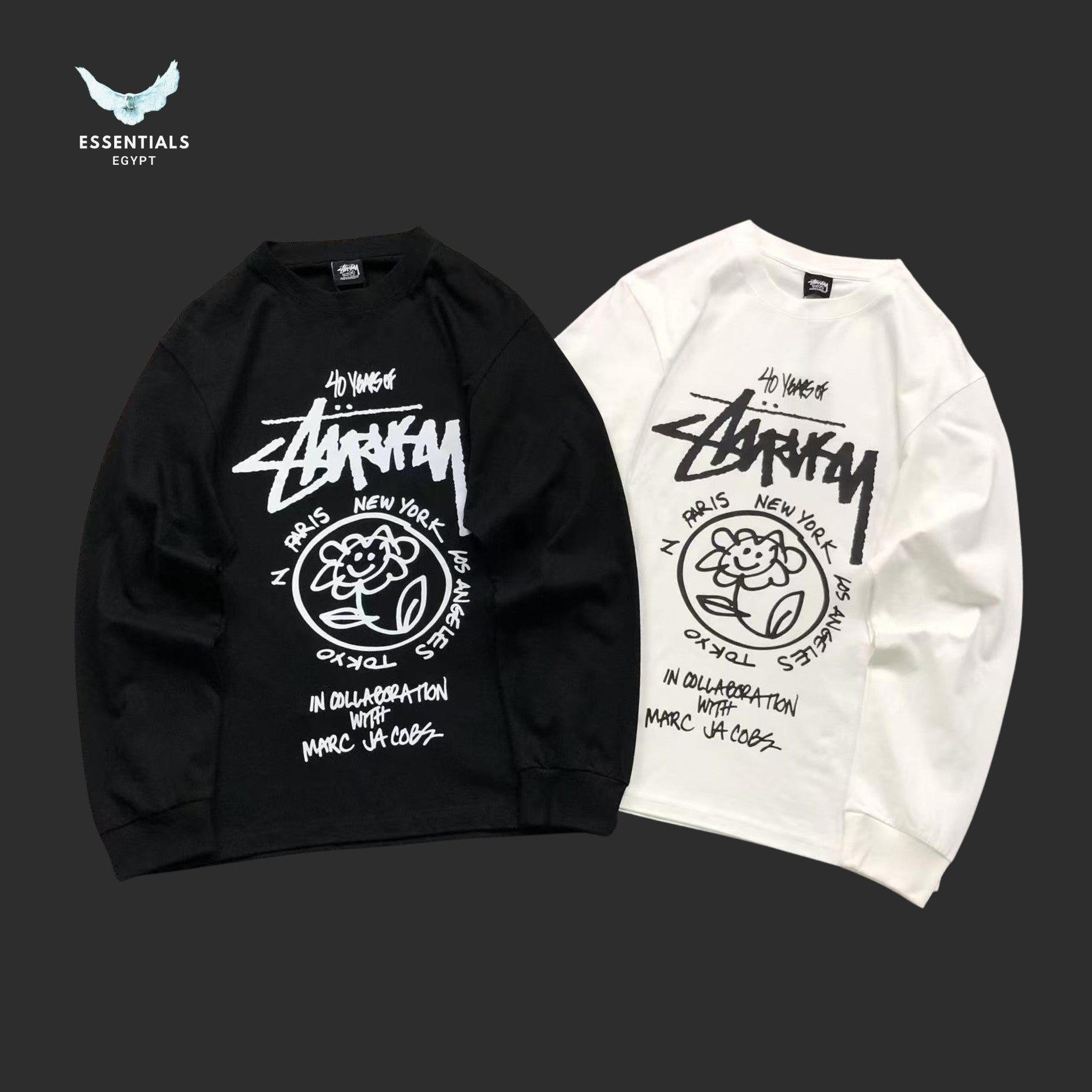 Stussy x Marc Jacobs 40th Anniversary World Tour Sweatshirt