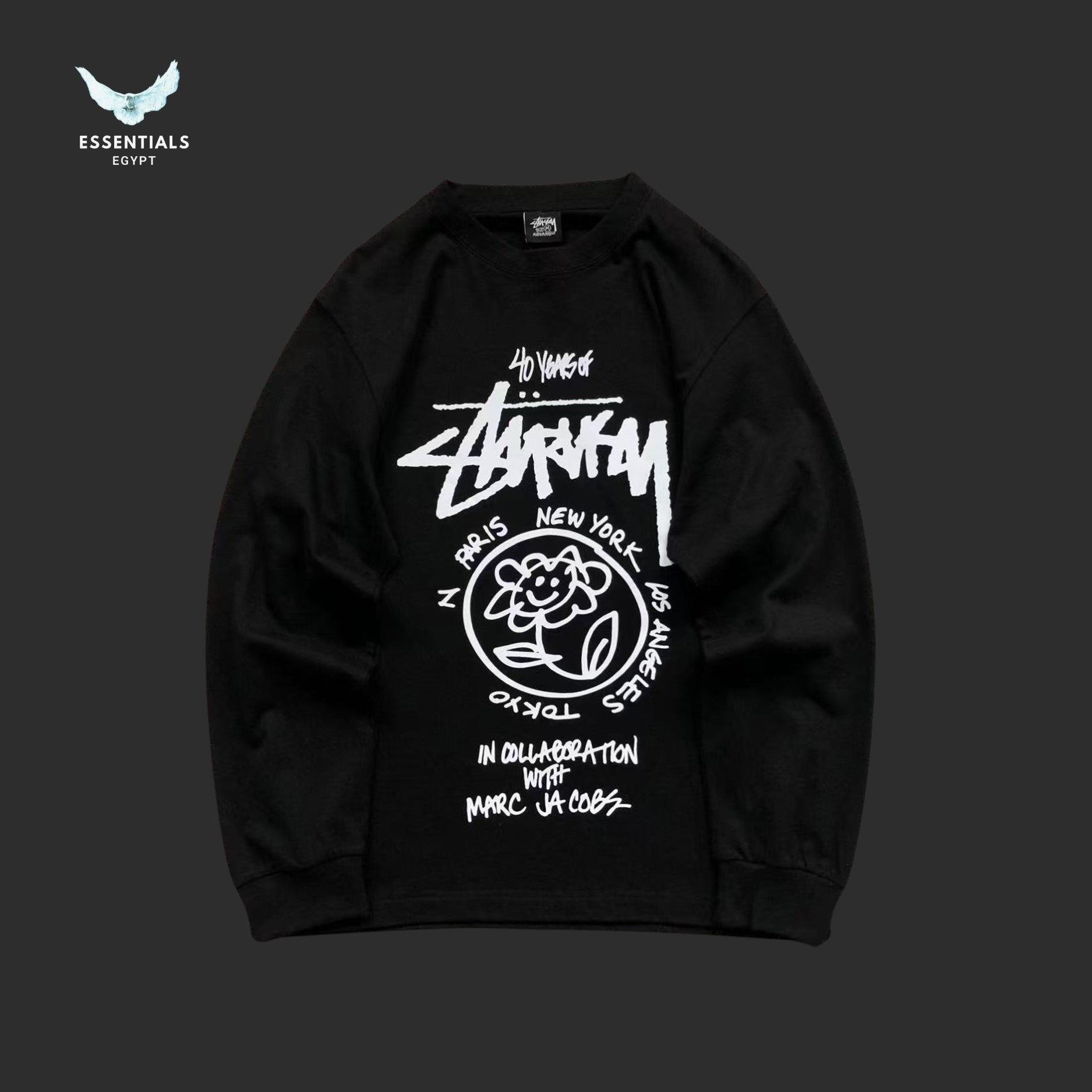 Stussy x Marc Jacobs 40th Anniversary World Tour Sweatshirt