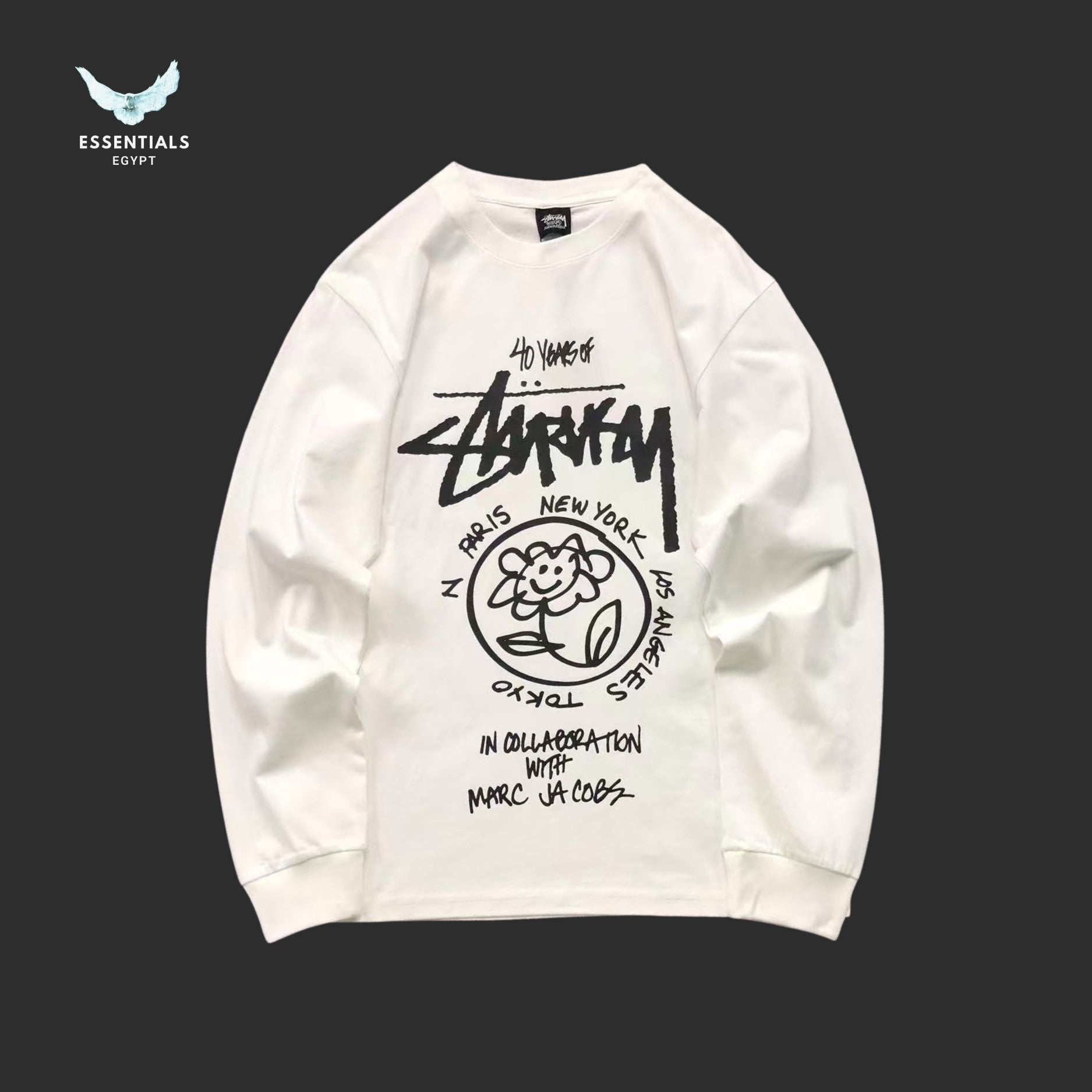 Stussy x Marc Jacobs 40th Anniversary World Tour Sweatshirt