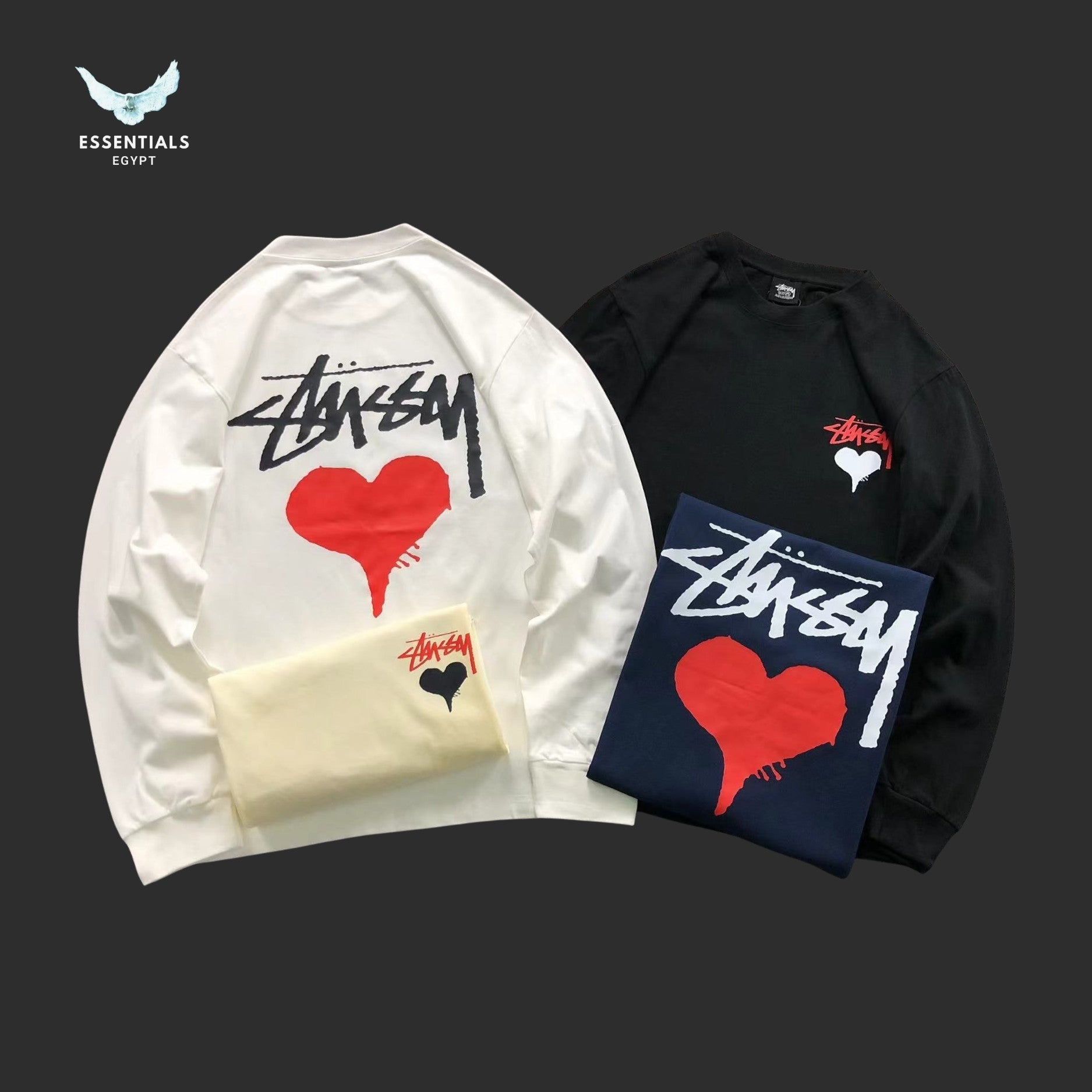 Stussy Stock Heart Sweatshirt